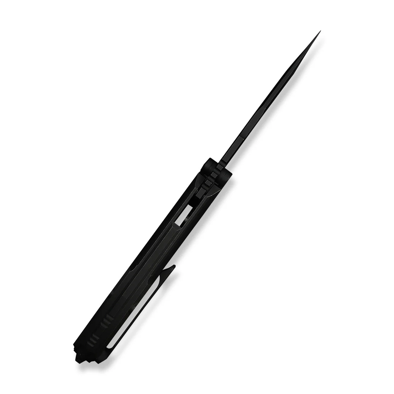 WEKNIFE Muster Flipper & Thumb Stud Knife Black Titanium Handle (3.83" Black Stonewashed Bohler M390 Blade) WE23058-1 - Image 8