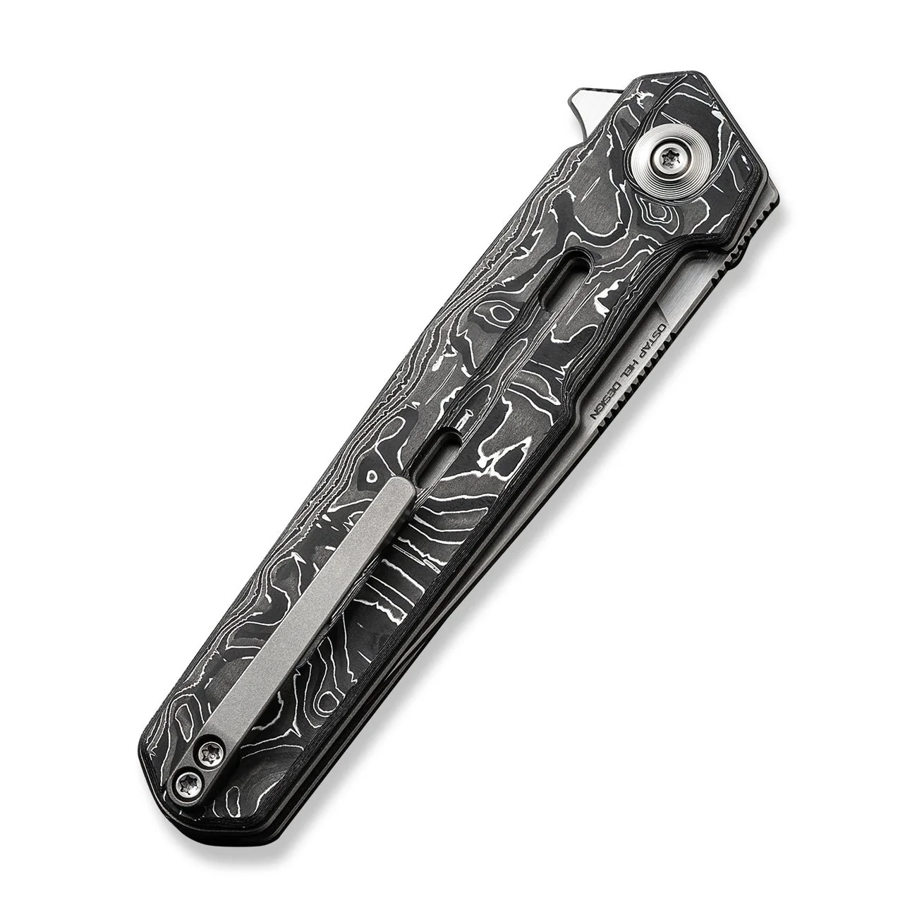 WEKNIFE Navo Flipper Knife Carbon Fiber Handle (3.25" CPM 20CV Blade) WE22026-6 - Image 7