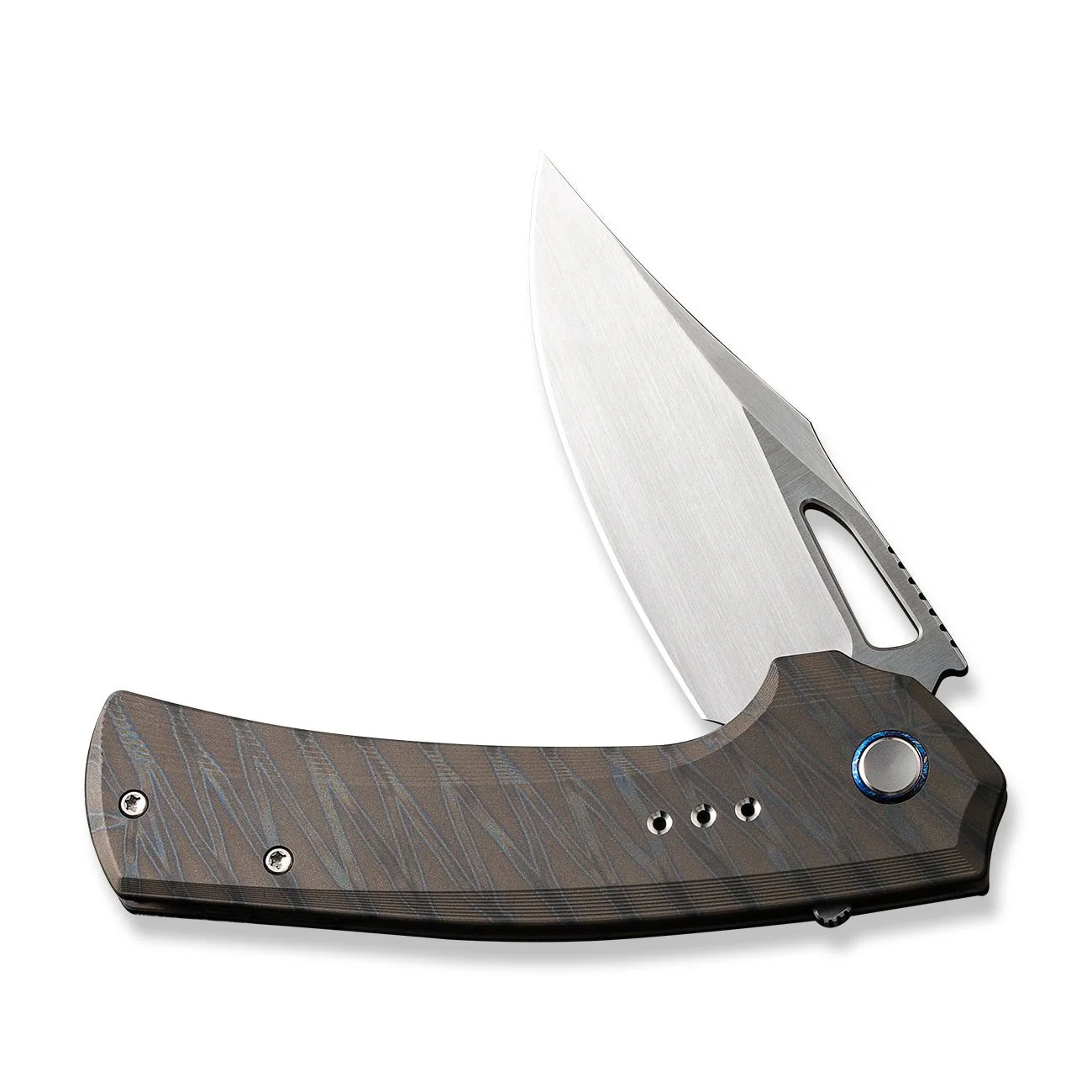 WEKNIFE Nefaris Flipper & Thumb Hole Knife Titanium Handle (3.48" CPM 20CV Blade) WE22040D-4 - Image 5