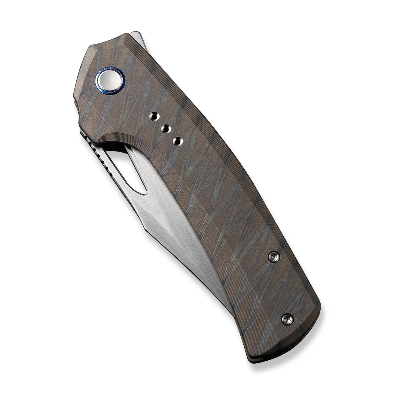 WEKNIFE Nefaris Flipper & Thumb Hole Knife Titanium Handle (3.48" CPM 20CV Blade) WE22040D-4 - Image 6