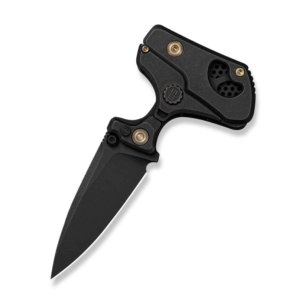WEKNIFE NexoMorph Thumb Stud Adjustable Folding Knife Black Titanium Handle (2.95" Black Stonewashed Bohler M390 Blade) WE24037B Sample1 - Image 5
