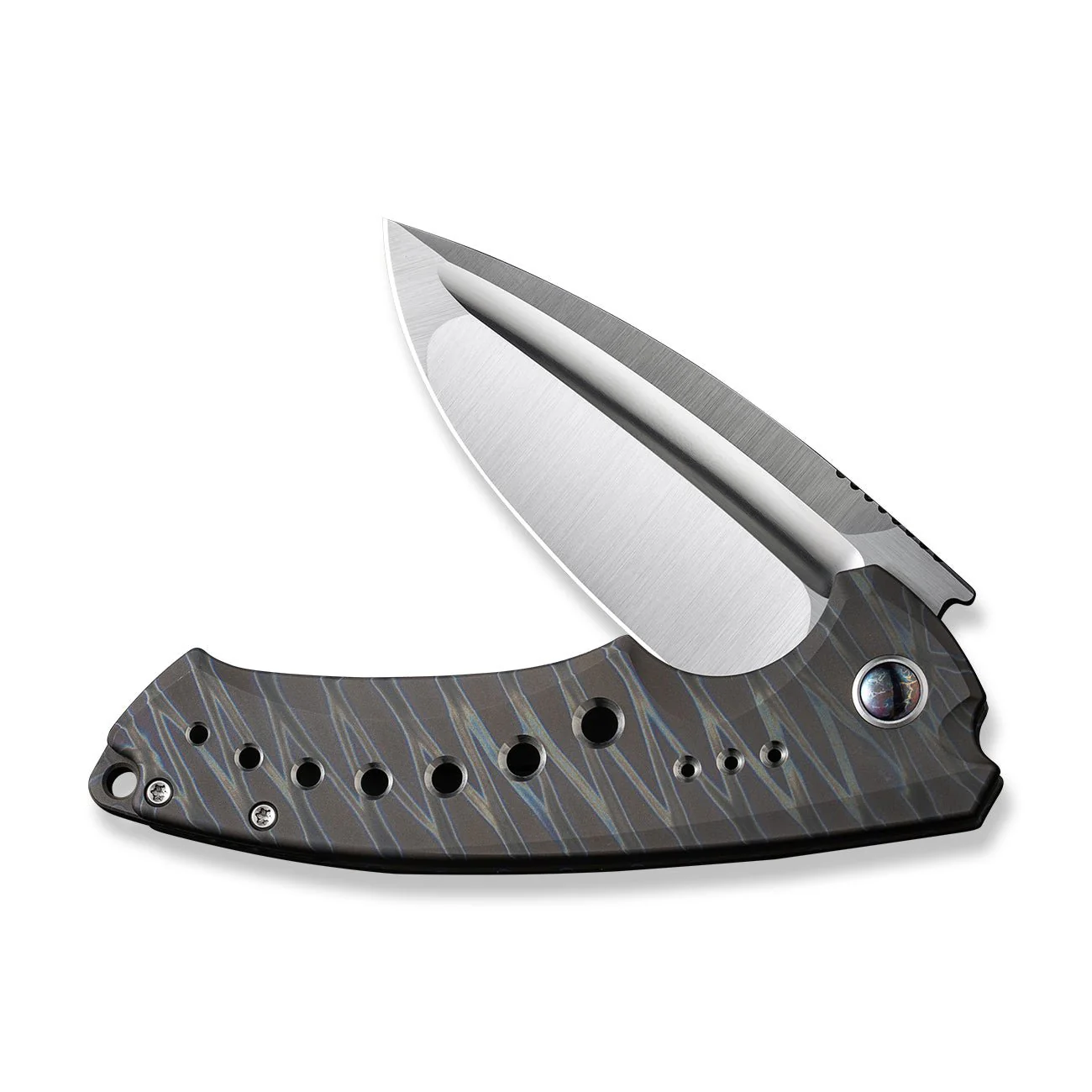 WEKNIFE Nexusia Flipper Knife Titanium Handle (3.48" CPM 20CV Blade) WE22044-3 - Image 5