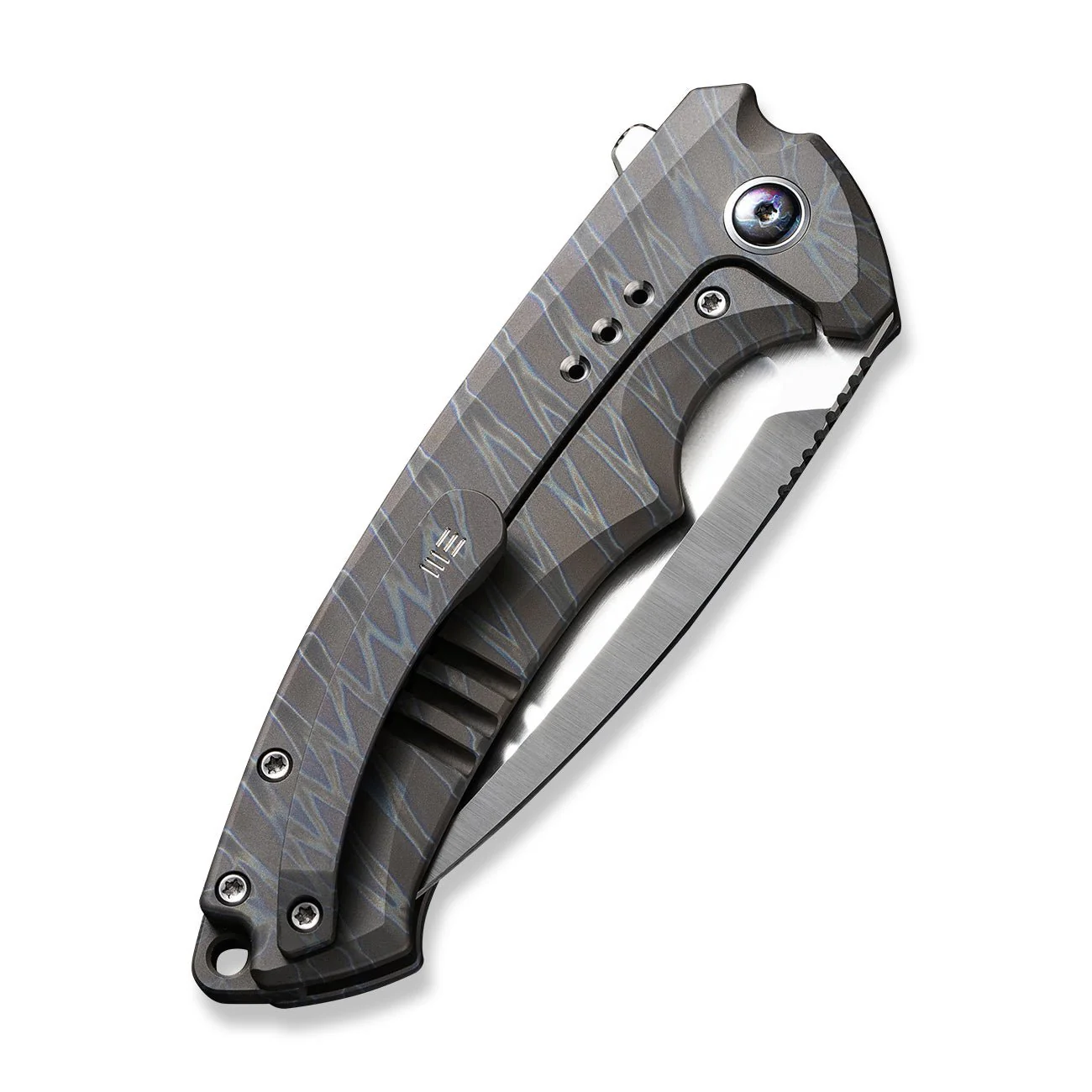 WEKNIFE Nexusia Flipper Knife Titanium Handle (3.48" CPM 20CV Blade) WE22044-3 - Image 7