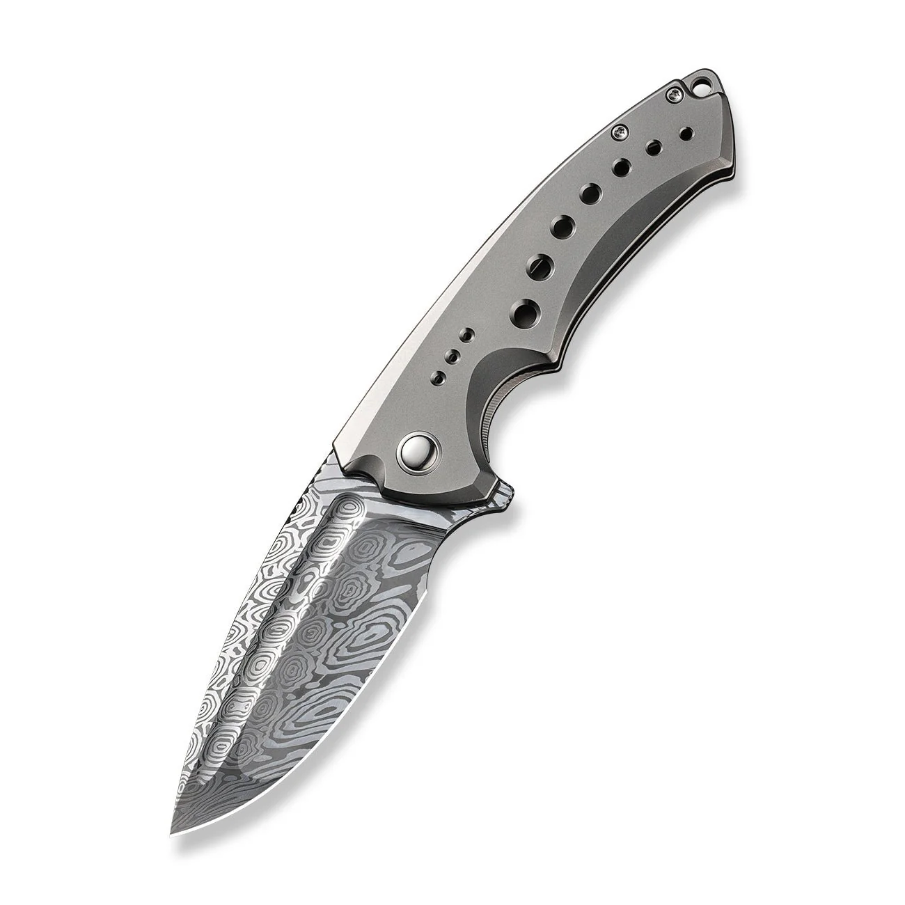 WEKNIFE Nexusia Flipper Knife Titanium Handle (3.48" Damasteel Blade) WE22044-DS1 - Image 3