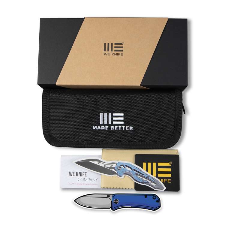 WEKNIFE Nitro Mini Flipper & Thumb Stud Knife Titanium & Carbon Fiber Handle (3.13" CPM 20CV Blade) WE22015-1 - Image 10