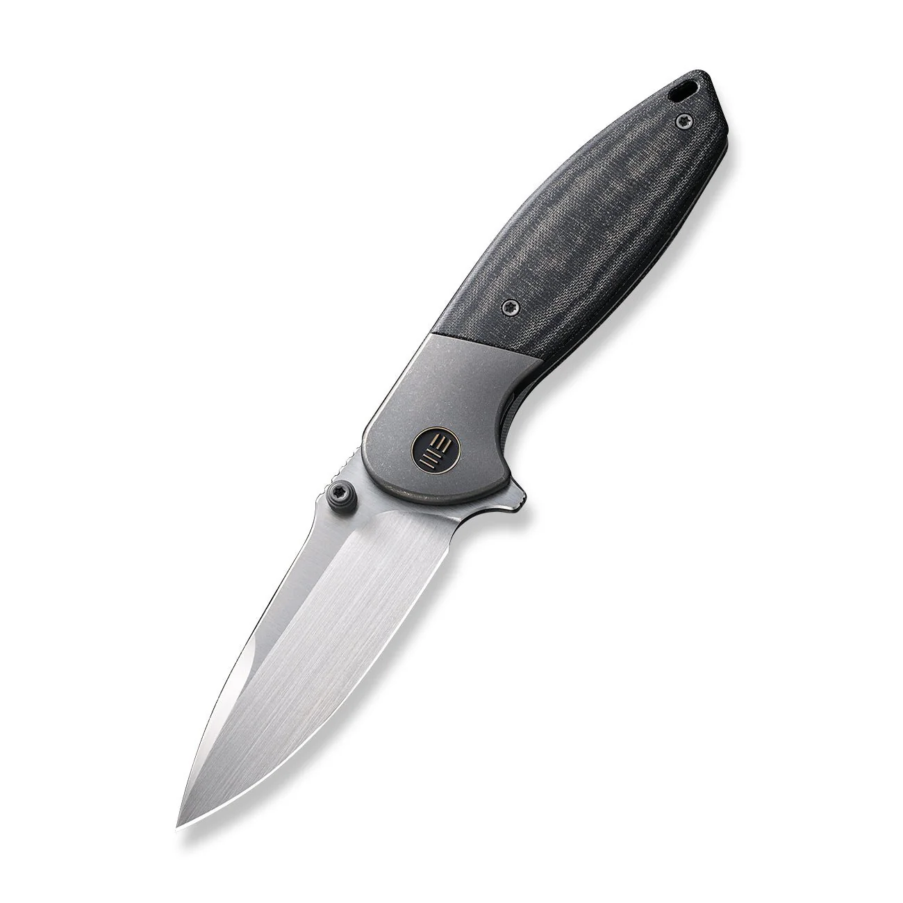 WEKNIFE Nitro Mini Flipper & Thumb Stud Knife Titanium & Micarta Handle (3.13" CPM 20CV Blade) WE22015-3 - Image 3