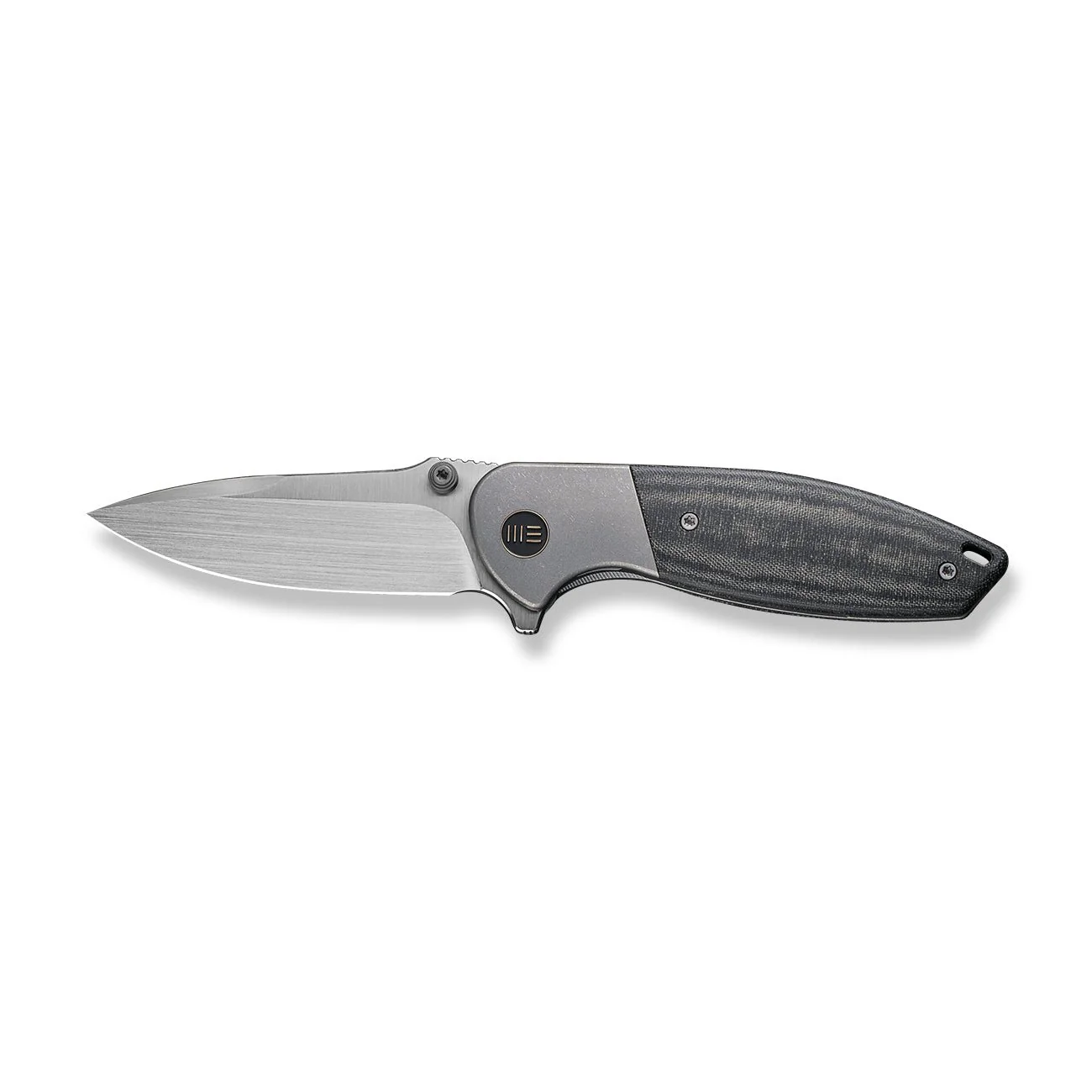 WEKNIFE Nitro Mini Flipper & Thumb Stud Knife Titanium & Micarta Handle (3.13" CPM 20CV Blade) WE22015-3 - Image 4