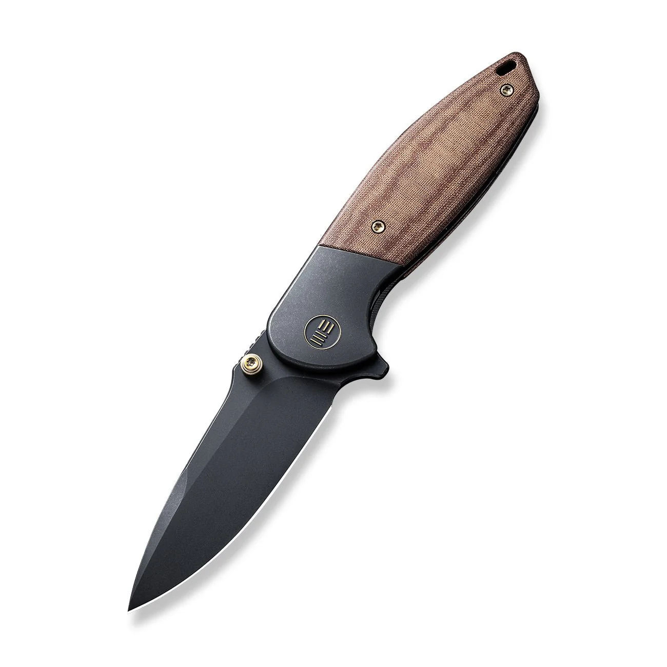 WEKNIFE Nitro Mini Flipper & Thumb Stud Knife Titanium & Micarta Handle (3.13" CPM 20CV Blade) WE22015-4 - Image 3