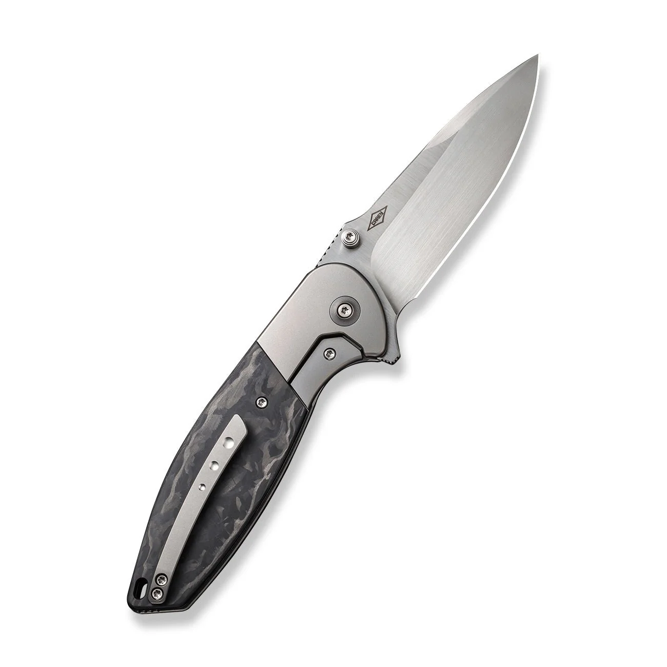 WEKNIFE Nitro OG Flipper & Thumb Stud Knife Titanium & Carbon Fiber Handle (3.75" CPM 20CV Blade) WE23035-1 - Image 2