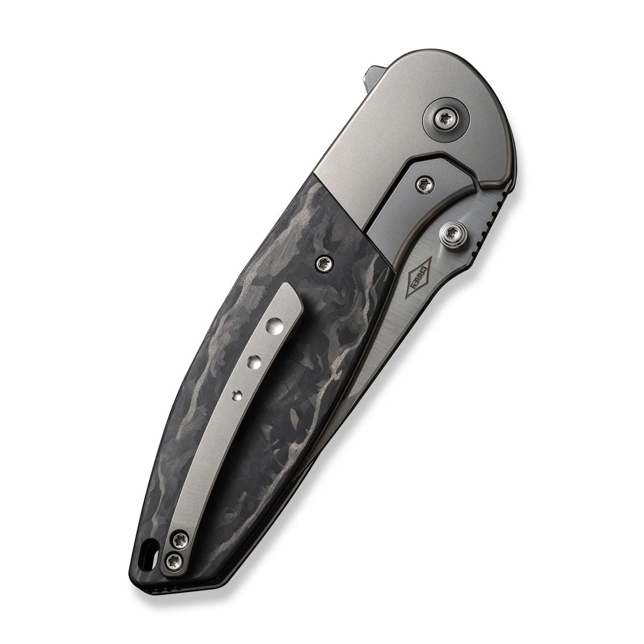 WEKNIFE Nitro OG Flipper & Thumb Stud Knife Titanium & Carbon Fiber Handle (3.75" CPM 20CV Blade) WE23035-1 - Image 7