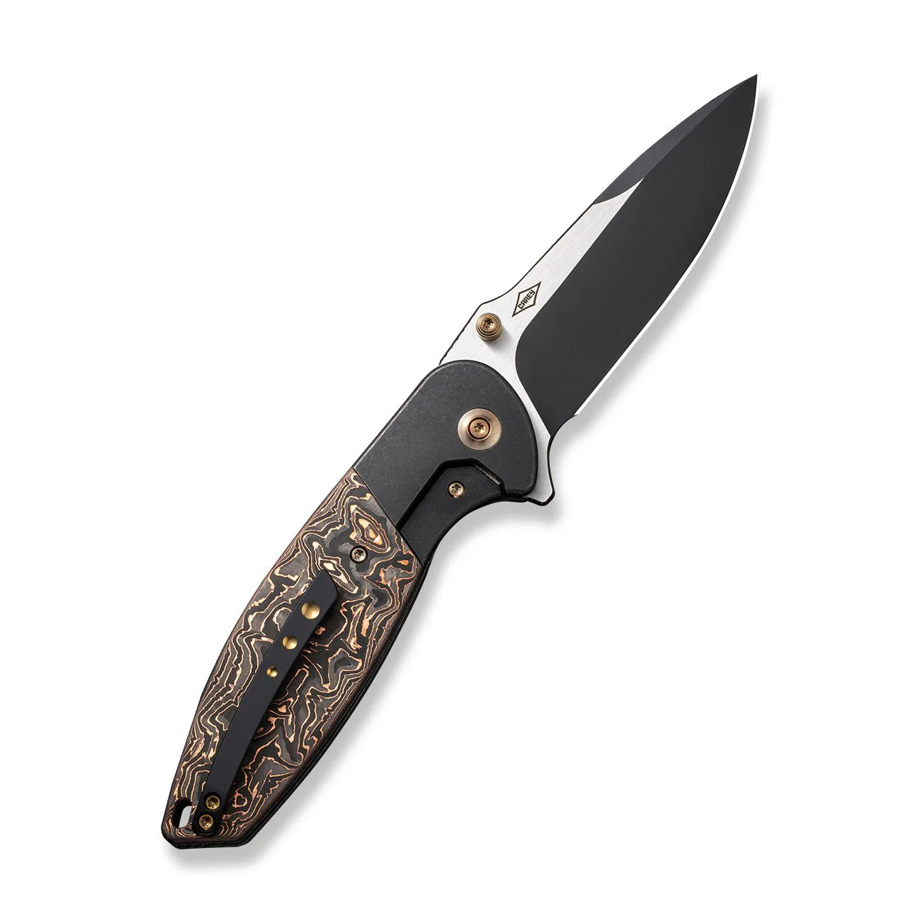 WEKNIFE Nitro OG Flipper & Thumb Stud Knife Titanium & Carbon Fiber Handle (3.75" CPM 20CV Blade) WE23035-2 - Image 2