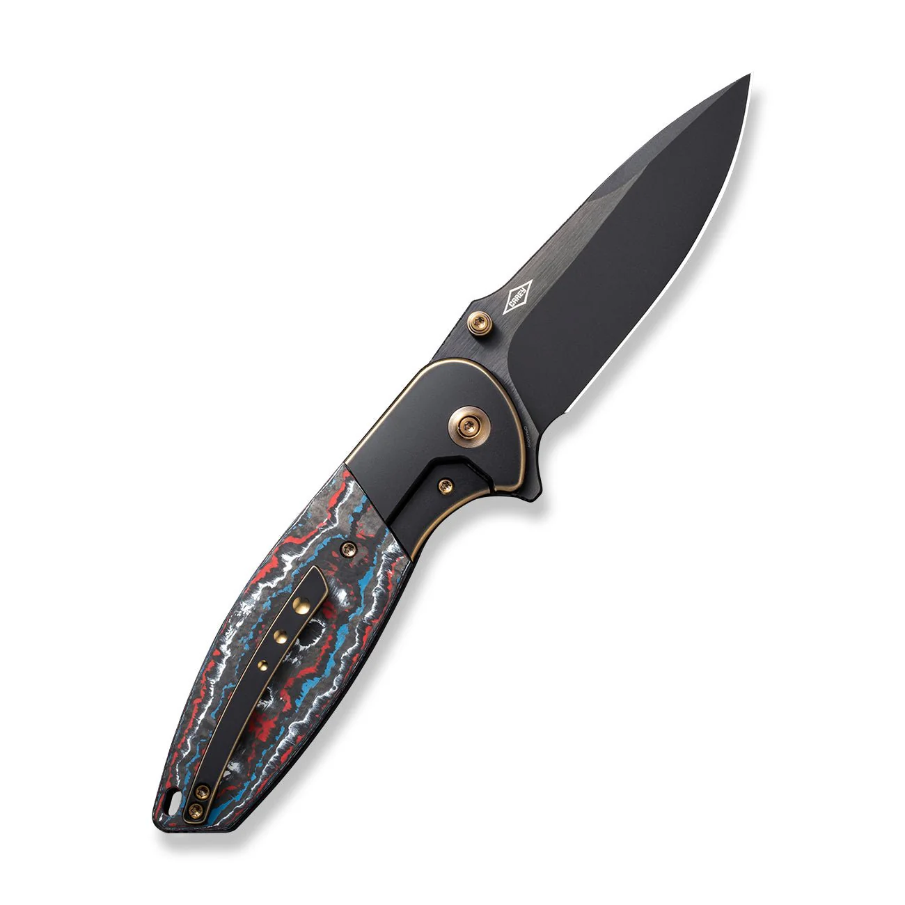 WEKNIFE Nitro OG Flipper & Thumb Stud Knife Titanium & FatCarbon Fiber Handle (3.75" CPM 20CV Blade) WE23035-4 - Image 2