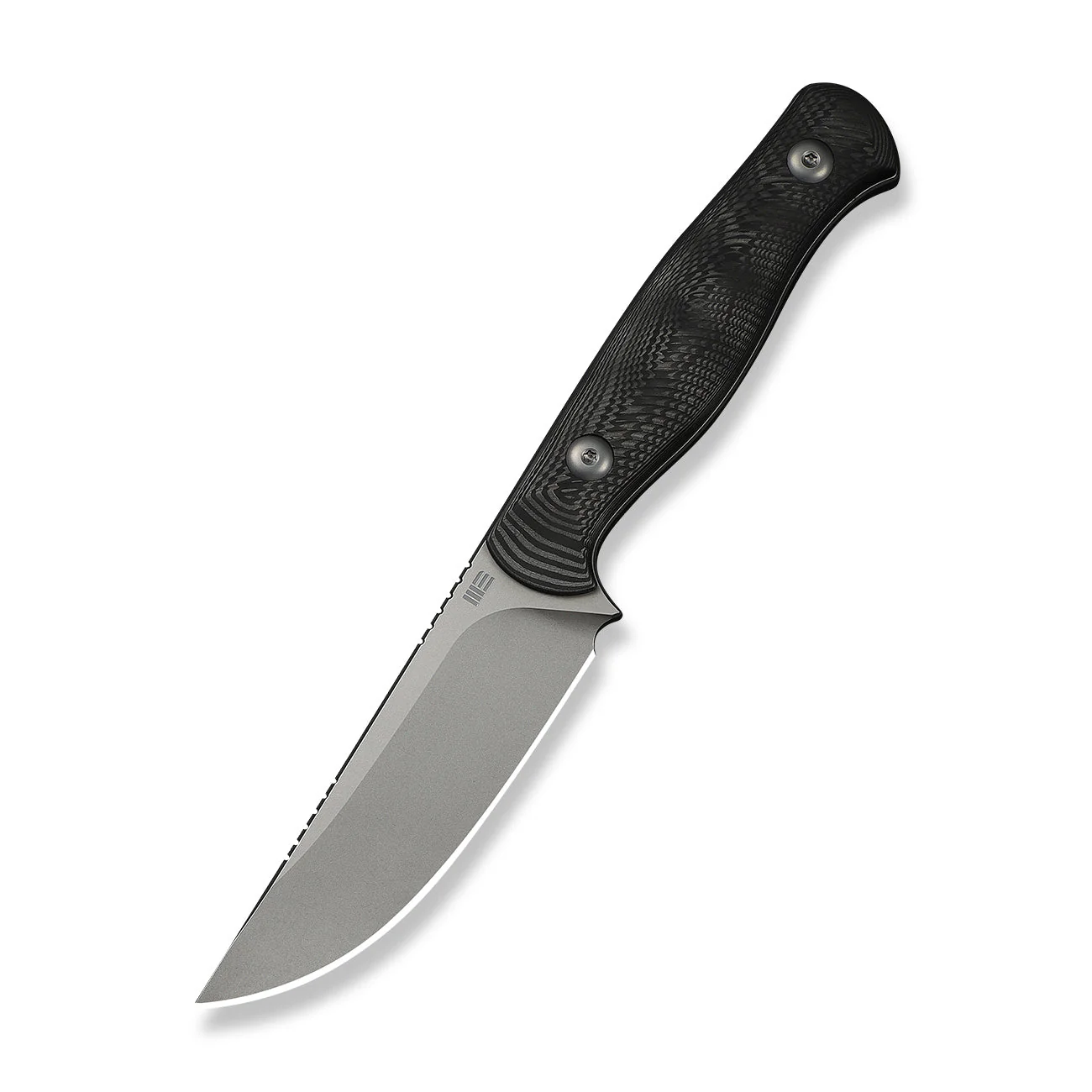 WEKNIFE Notchline Hunting Fixed Blade Milled Rose Carbon Fiber Handle (3.45" Stonewashed CPM S35VN Blade) WE25047-1, With 1PC Black Lanyard, Black Kydex Sheath & T-Clip - Image 5