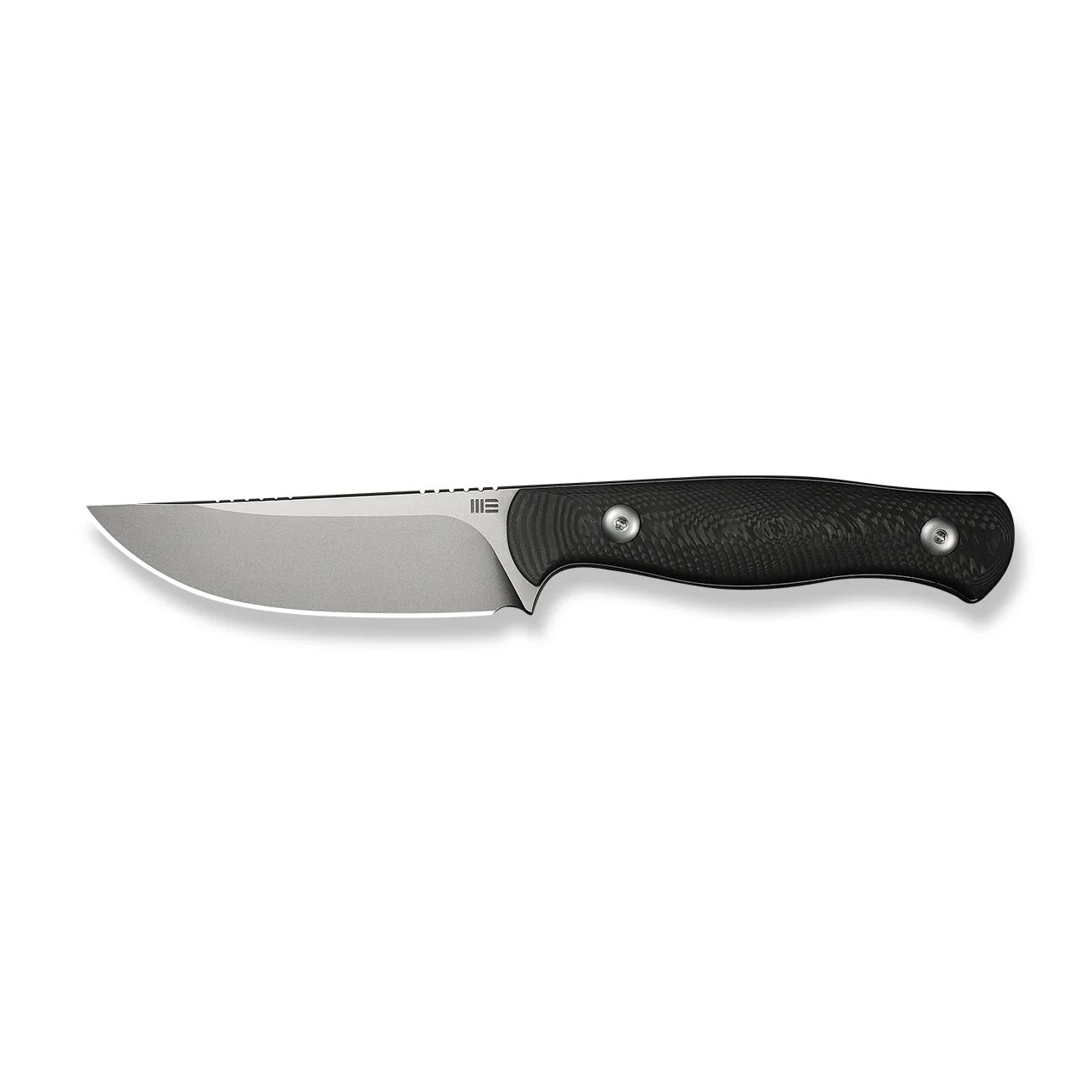 WEKNIFE Notchline Hunting Fixed Blade Milled Rose Carbon Fiber Handle (3.45" Stonewashed CPM S35VN Blade) WE25047-1, With 1PC Black Lanyard, Black Kydex Sheath & T-Clip - Image 6