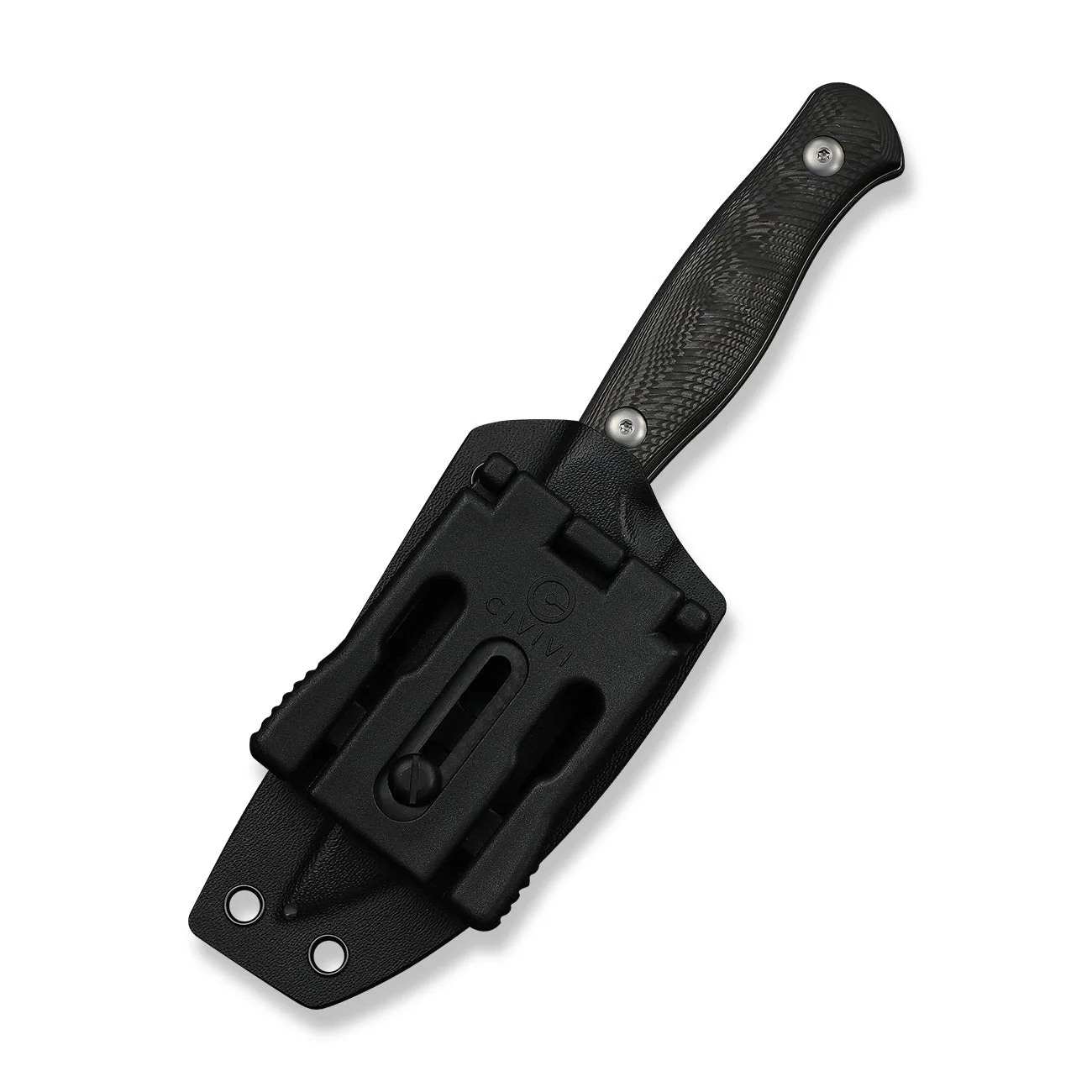 WEKNIFE Notchline Hunting Fixed Blade Milled Rose Carbon Fiber Handle (3.45" Stonewashed CPM S35VN Blade) WE25047-1, With 1PC Black Lanyard, Black Kydex Sheath & T-Clip - Image 7