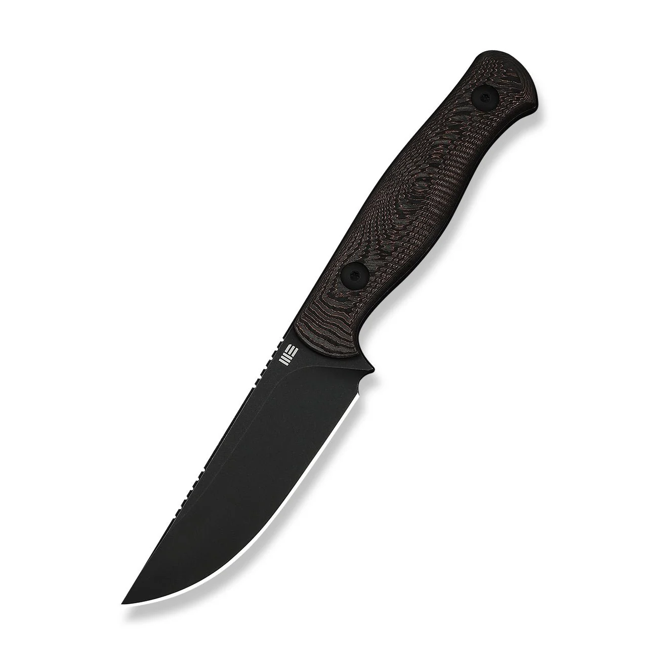 WEKNIFE Notchline Hunting Fixed Blade Knife Milled Copper Foil Carbon Fiber Handle (3.45" Black Stonewashed CPM S35VN Blade) WE25047-2, With 1PC Black Lanyard, Black Kydex Sheath & T-Clip - Image 5