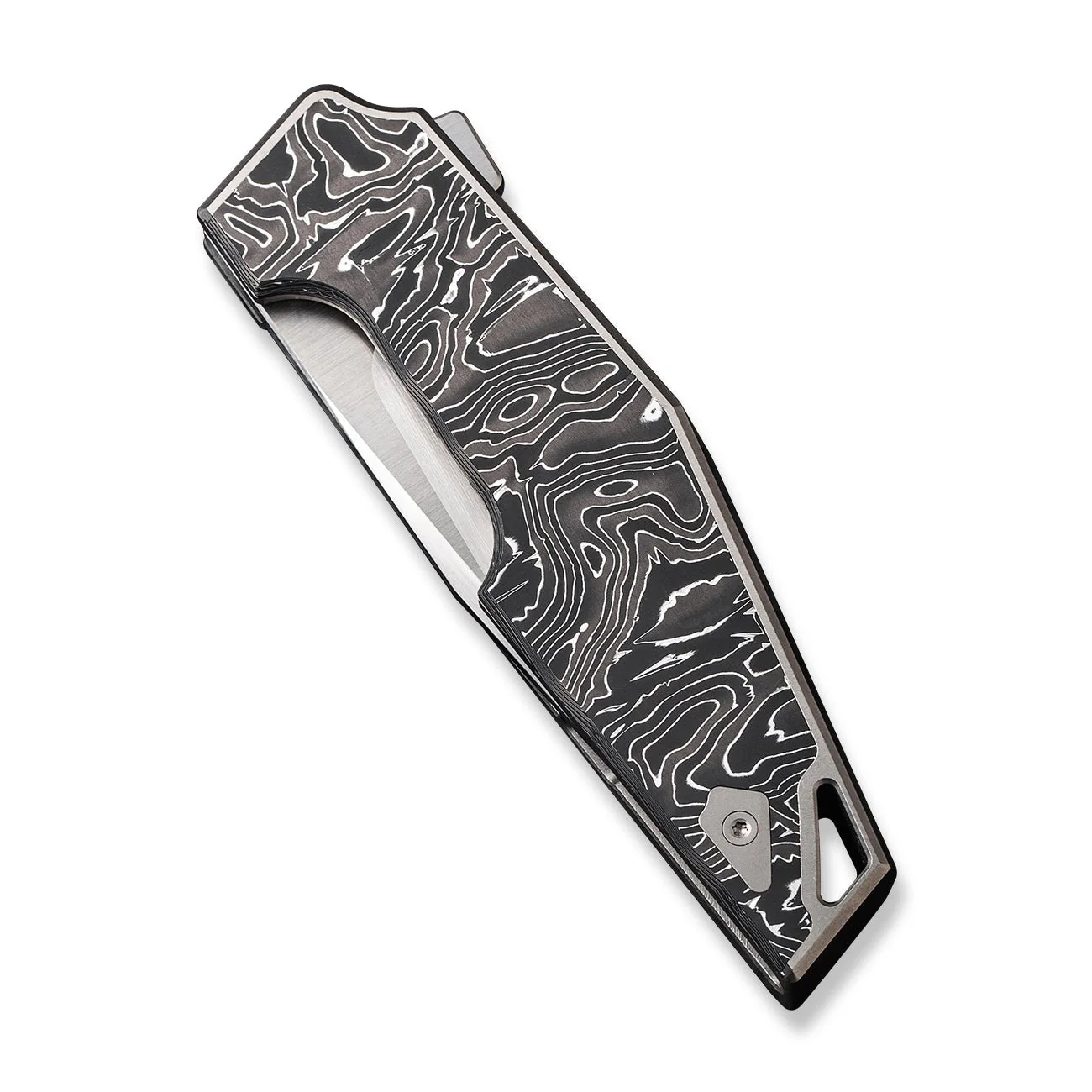 WEKNIFE OAO (One and Only) Flipper Knife Titanium & Carbon Fiber Handle (3.4" CPM 20CV Blade) WE23001-1 - Image 6