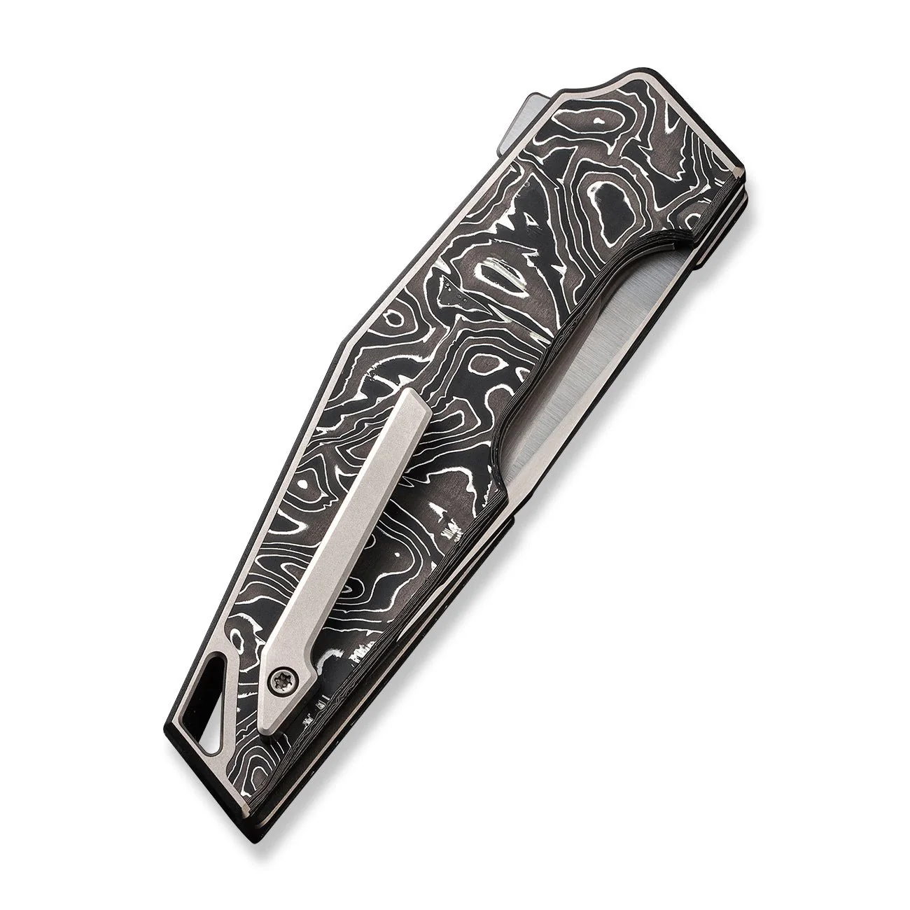 WEKNIFE OAO (One and Only) Flipper Knife Titanium & Carbon Fiber Handle (3.4" CPM 20CV Blade) WE23001-1 - Image 7