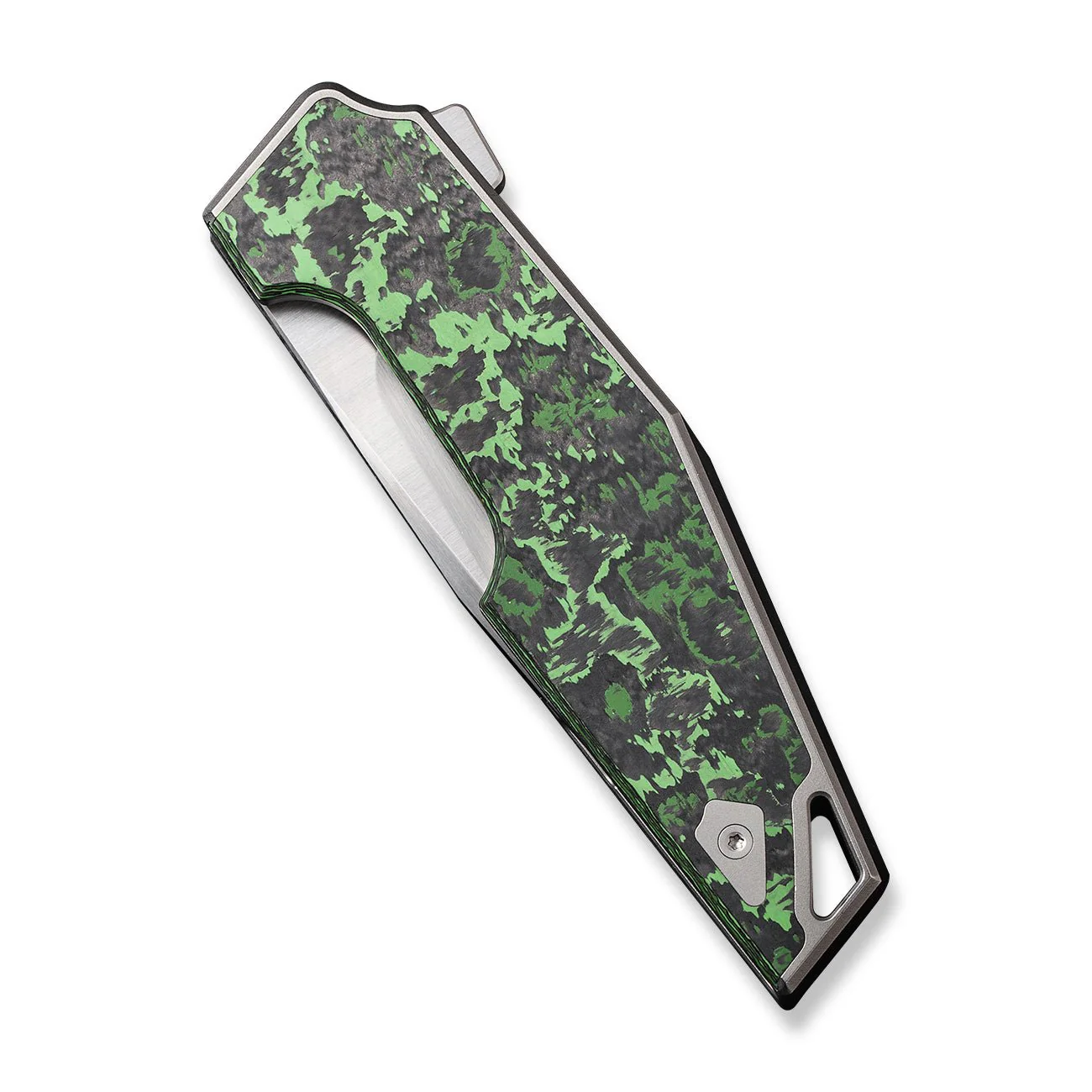 WEKNIFE OAO (One and Only) Flipper Knife Titanium & FatCarbon Fiber Handle (3.4" CPM 20CV Blade) WE23001-3 - Image 6