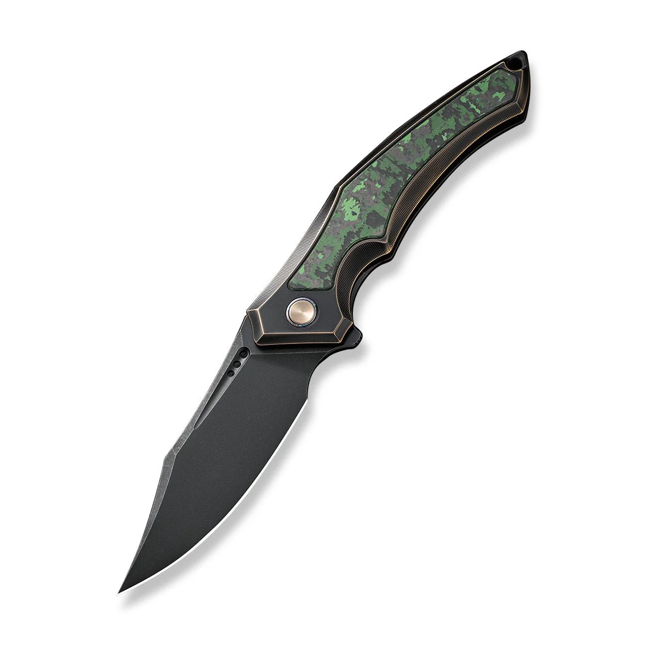 WEKNIFE Orpheus Flipper Knife Titanium & FatCarbon Fiber Handle (3.48" CPM 20CV Blade) WE23009-1 - Image 3