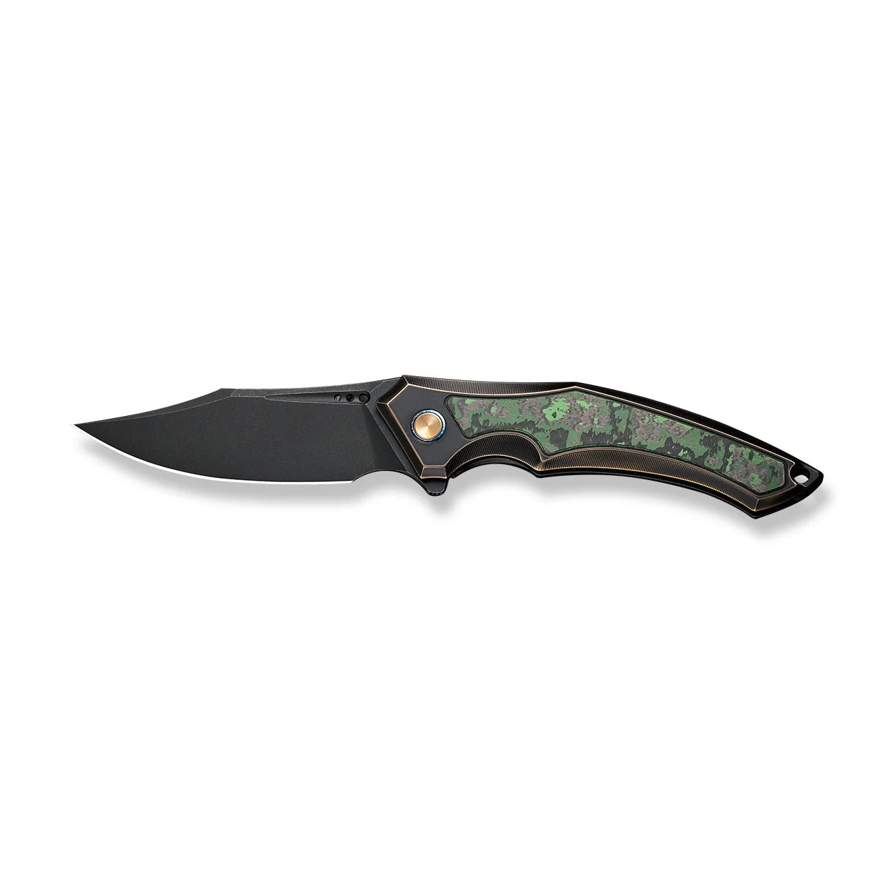 WEKNIFE Orpheus Flipper Knife Titanium & FatCarbon Fiber Handle (3.48" CPM 20CV Blade) WE23009-1 - Image 4