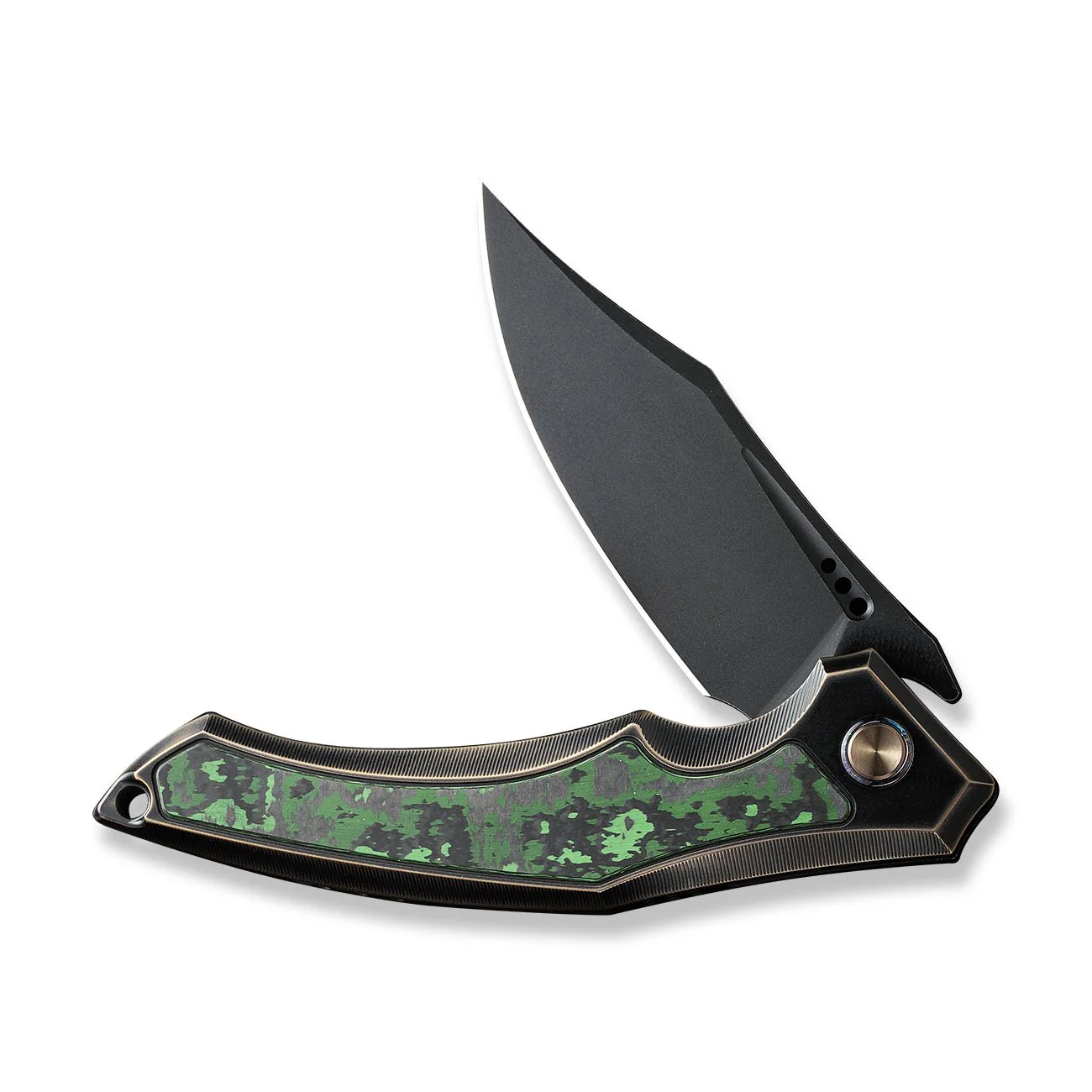 WEKNIFE Orpheus Flipper Knife Titanium & FatCarbon Fiber Handle (3.48" CPM 20CV Blade) WE23009-1 - Image 5
