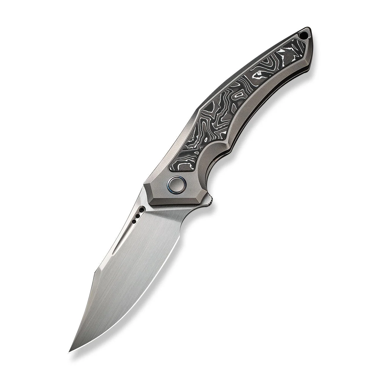 WEKNIFE Orpheus Flipper Knife Titanium & Carbon Fiber Handle (3.48" CPM 20CV Blade) WE23009-2 - Image 3