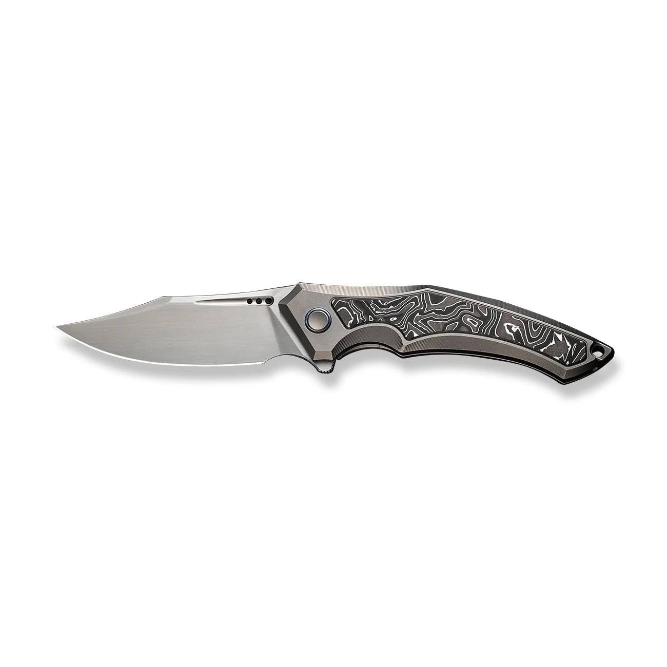 WEKNIFE Orpheus Flipper Knife Titanium & Carbon Fiber Handle (3.48" CPM 20CV Blade) WE23009-2 - Image 4