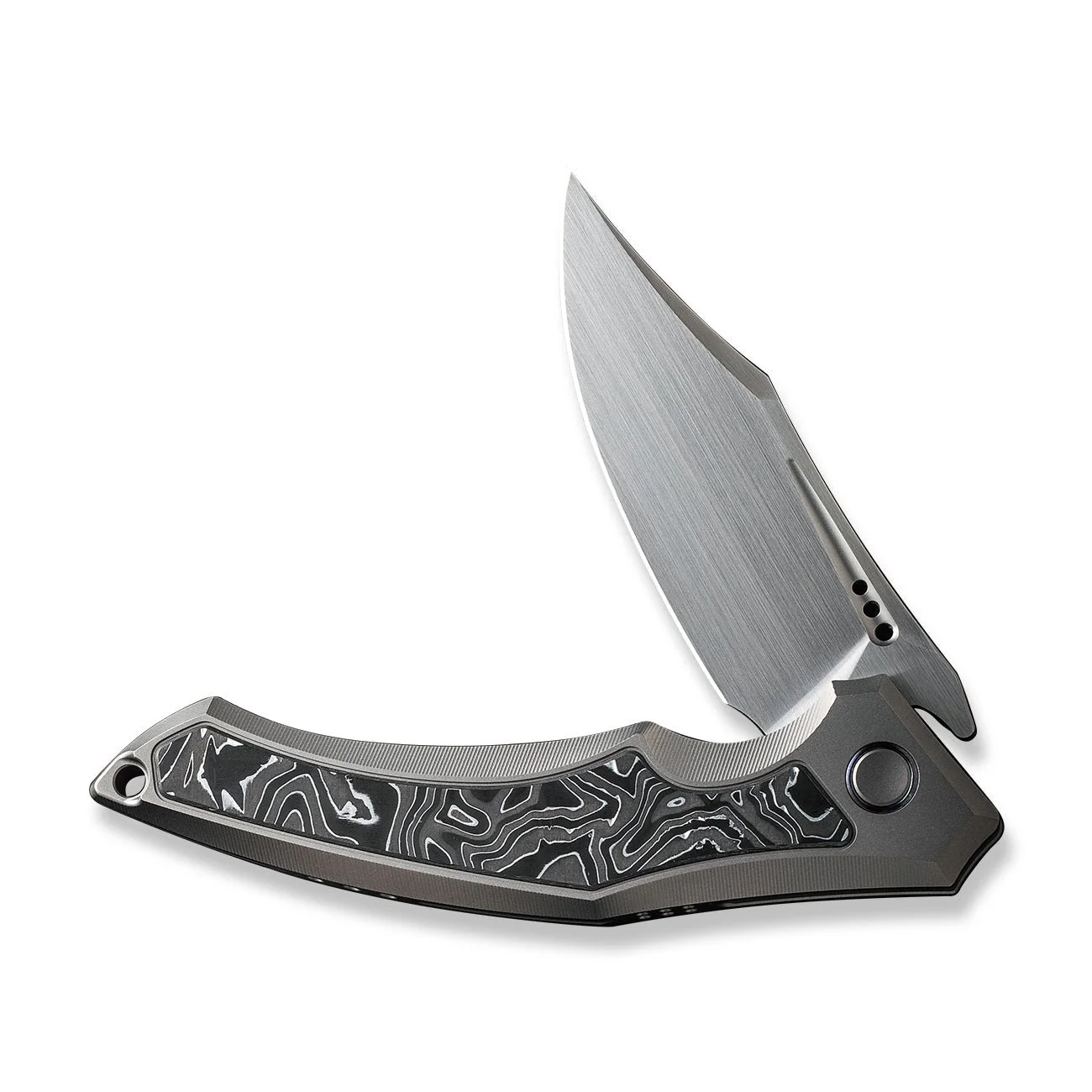 WEKNIFE Orpheus Flipper Knife Titanium & Carbon Fiber Handle (3.48" CPM 20CV Blade) WE23009-2 - Image 5