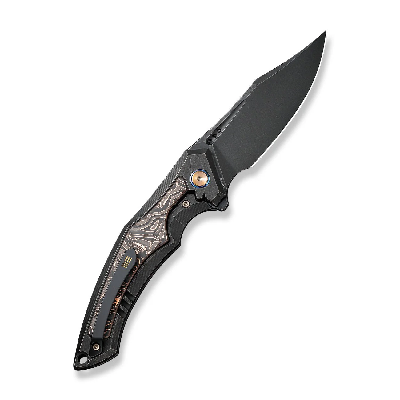 WEKNIFE Orpheus Flipper Knife Titanium & Carbon Fiber Handle (3.48" CPM 20CV Blade) WE23009-3 - Image 2