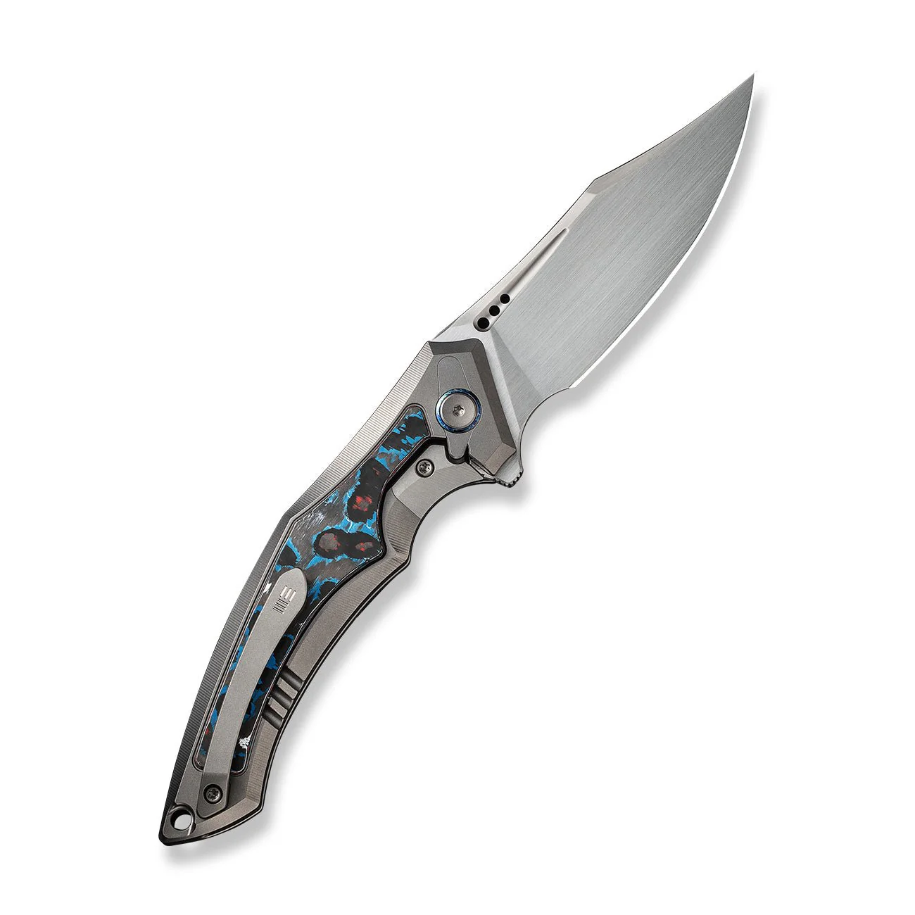 WEKNIFE Orpheus Flipper Knife Titanium & FatCarbon Fiber Handle (3.48" CPM 20CV Blade) WE23009-4 - Image 2