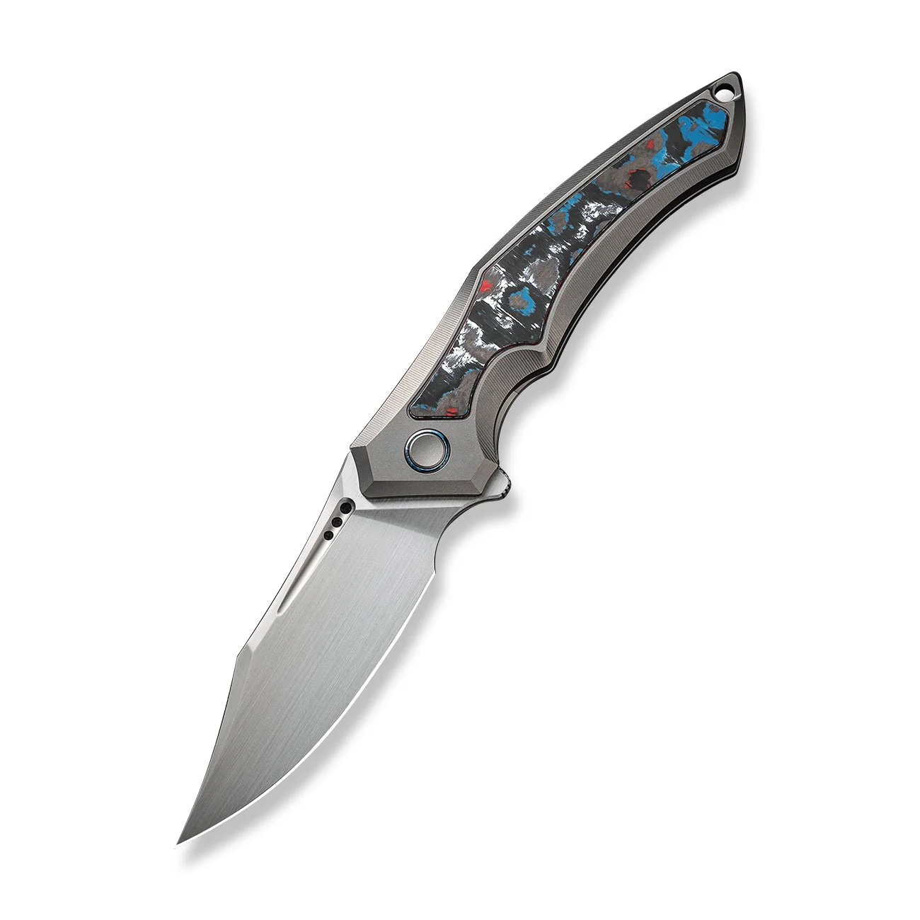 WEKNIFE Orpheus Flipper Knife Titanium & FatCarbon Fiber Handle (3.48" CPM 20CV Blade) WE23009-4 - Image 3
