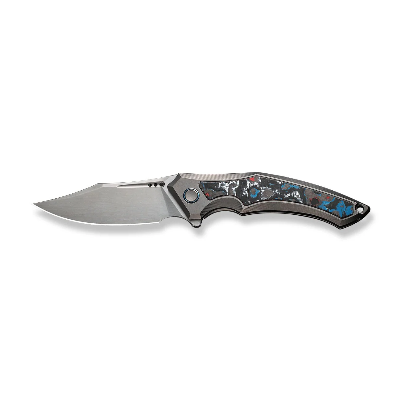 WEKNIFE Orpheus Flipper Knife Titanium & FatCarbon Fiber Handle (3.48" CPM 20CV Blade) WE23009-4 - Image 4
