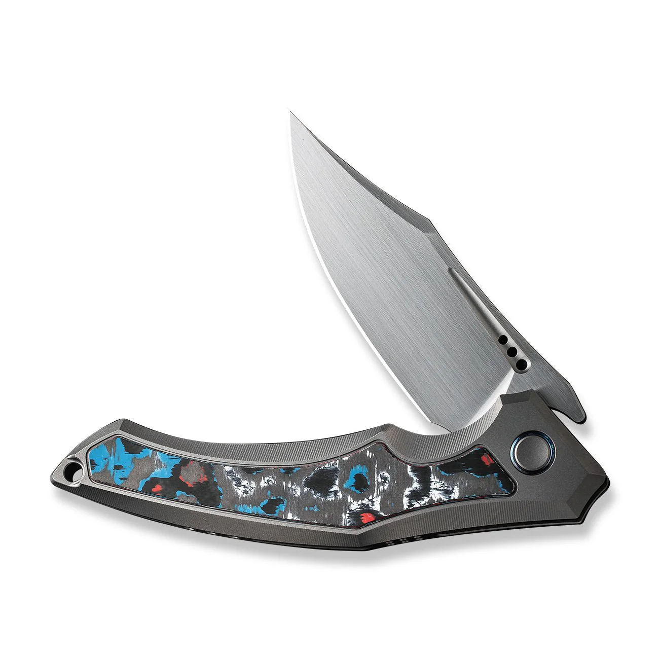 WEKNIFE Orpheus Flipper Knife Titanium & FatCarbon Fiber Handle (3.48" CPM 20CV Blade) WE23009-4 - Image 5
