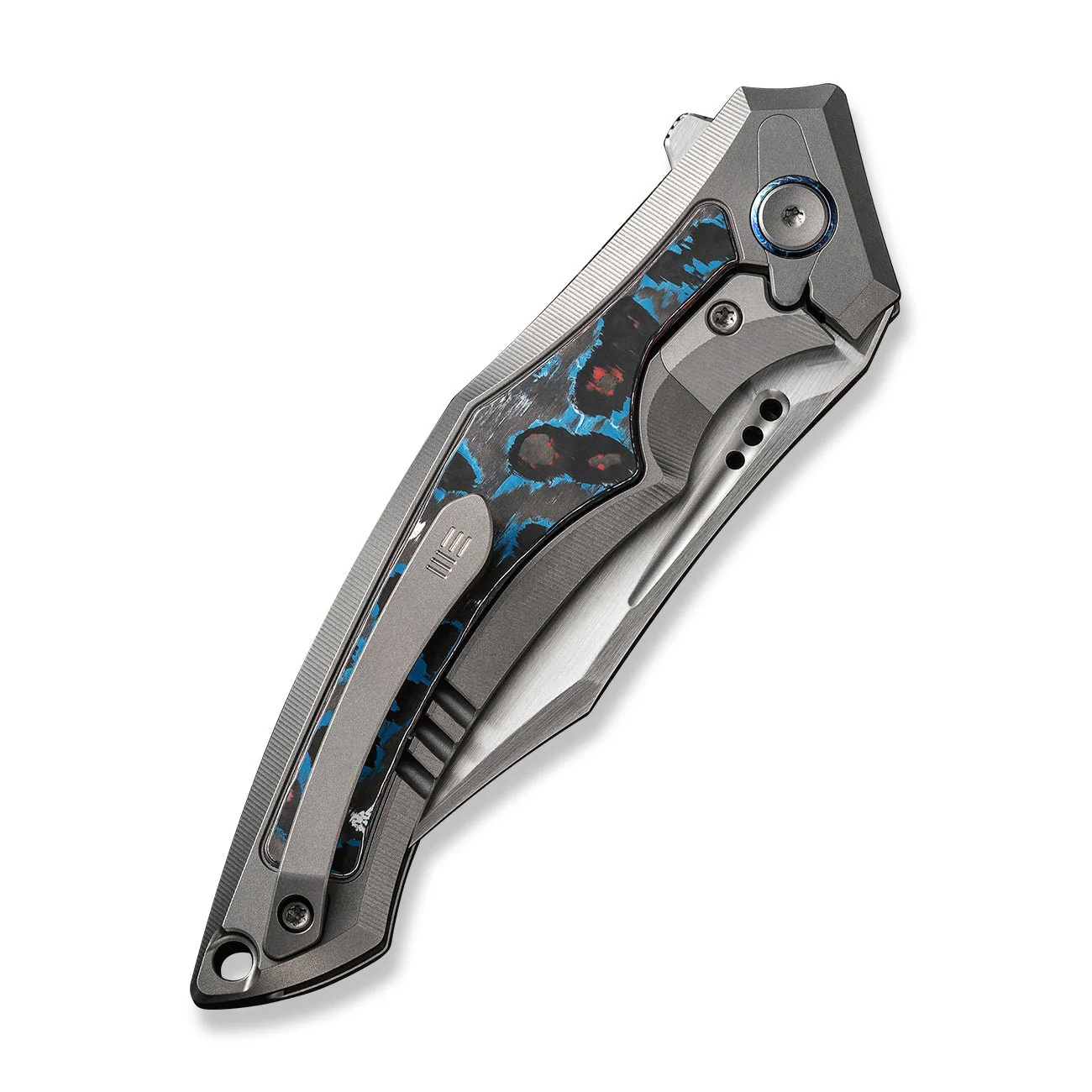 WEKNIFE Orpheus Flipper Knife Titanium & FatCarbon Fiber Handle (3.48" CPM 20CV Blade) WE23009-4 - Image 7