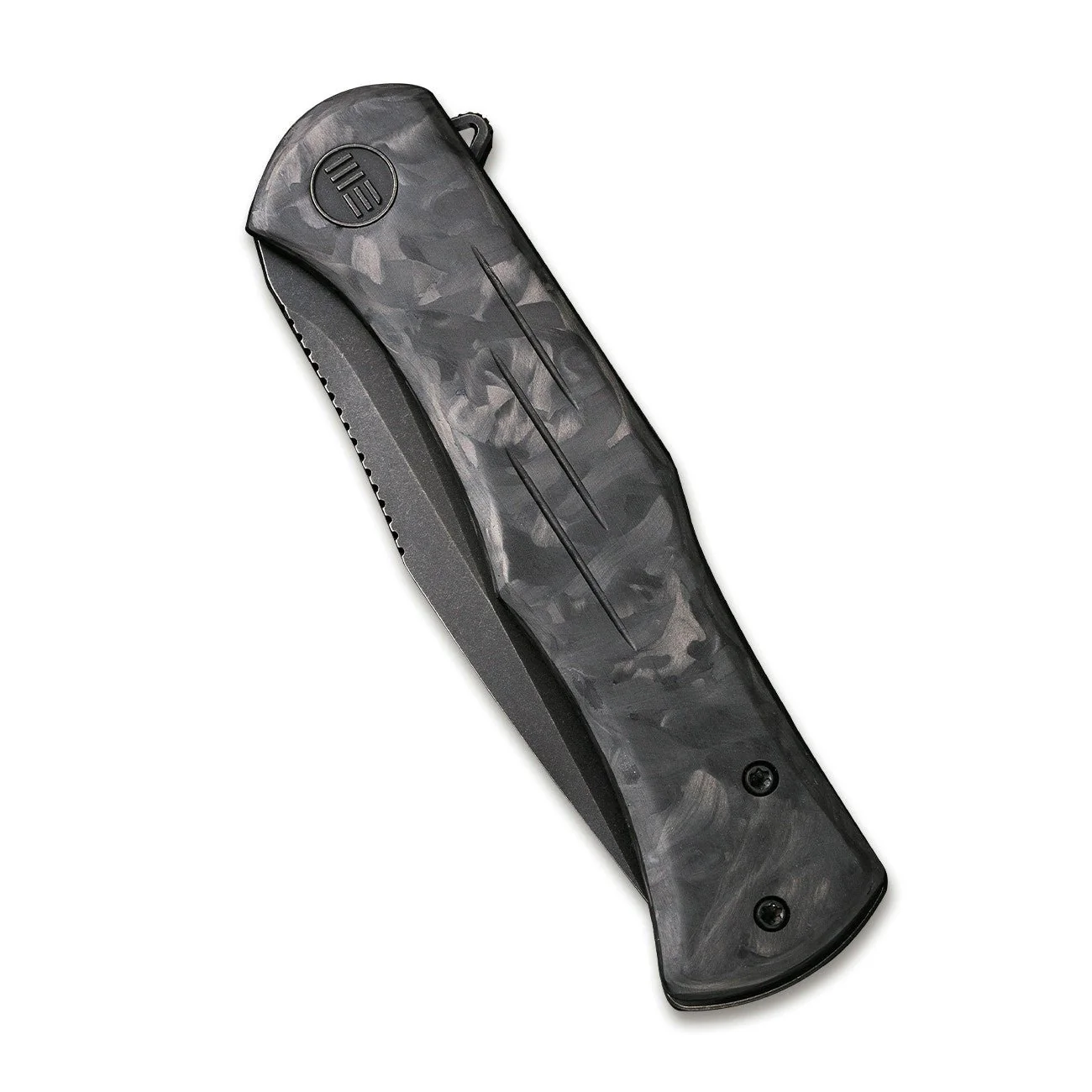 WEKNIFE Primoris Flipper Knife Titanium & Carbon Fiber Handle (3.47" CPM 20CV Blade) WE20047B-1 - Image 5