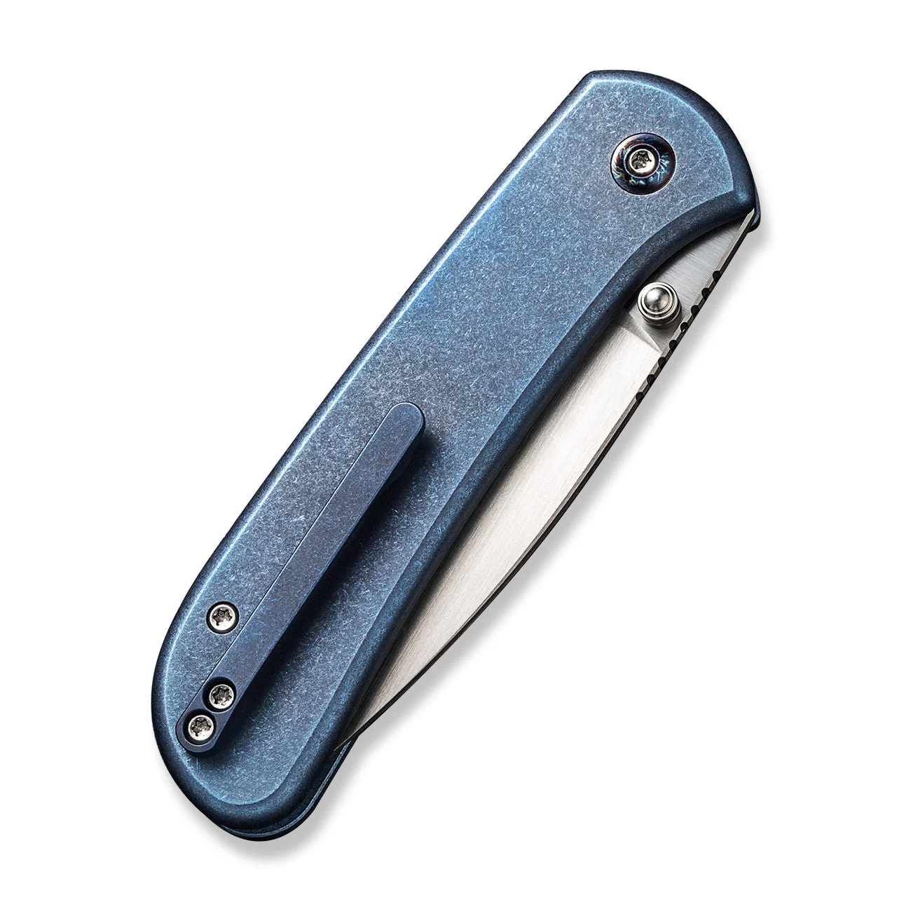 WEKNIFE Qubit Thumb Stud & Button Lock Knife Titanium Handle (3.2" CPM 20CV Blade) WE22030F-3 - Image 7