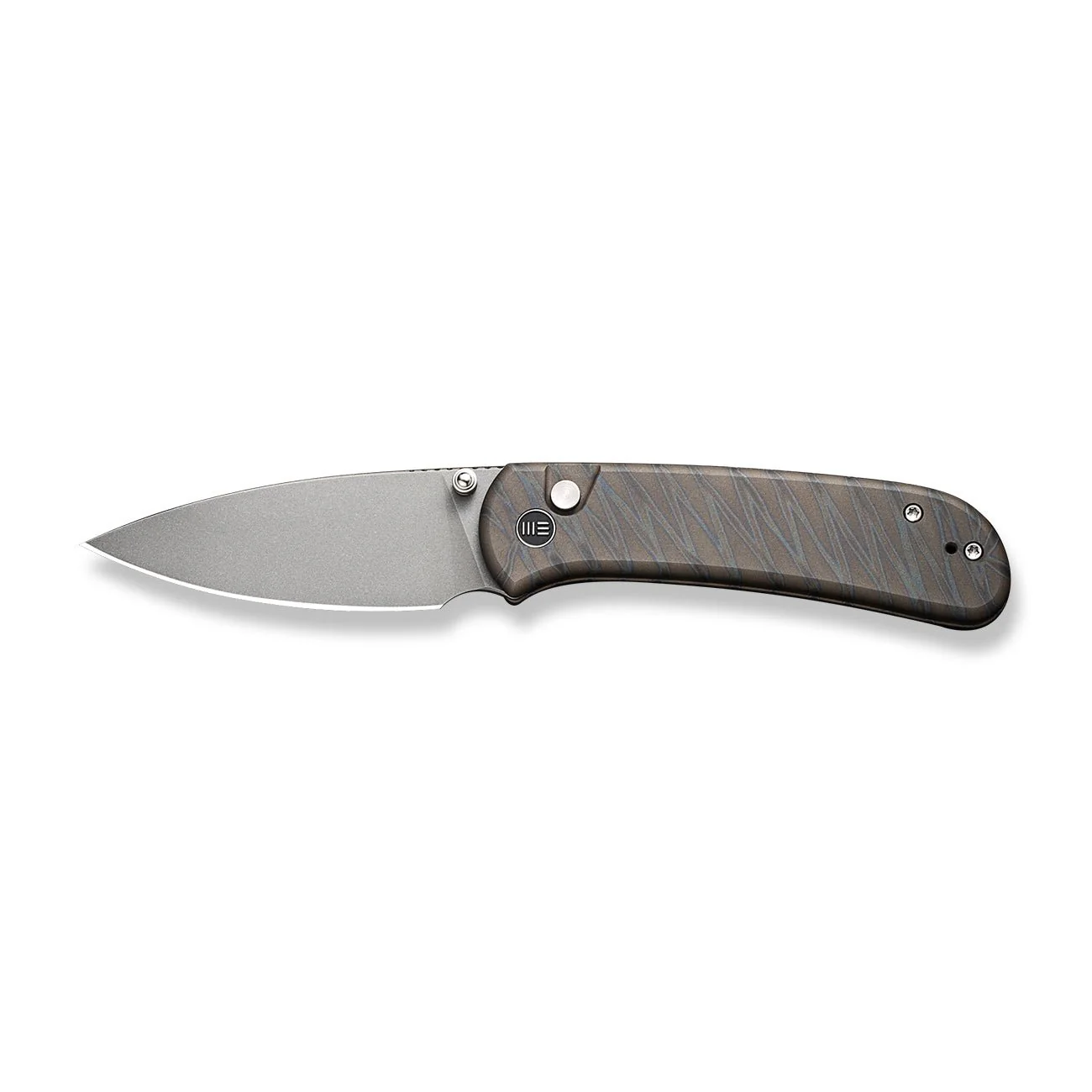 WEKNIFE Qubit Thumb Stud & Button Lock Knife Titanium Handle (3.2" CPM 20CV Blade) WE22030F-4 - Image 4