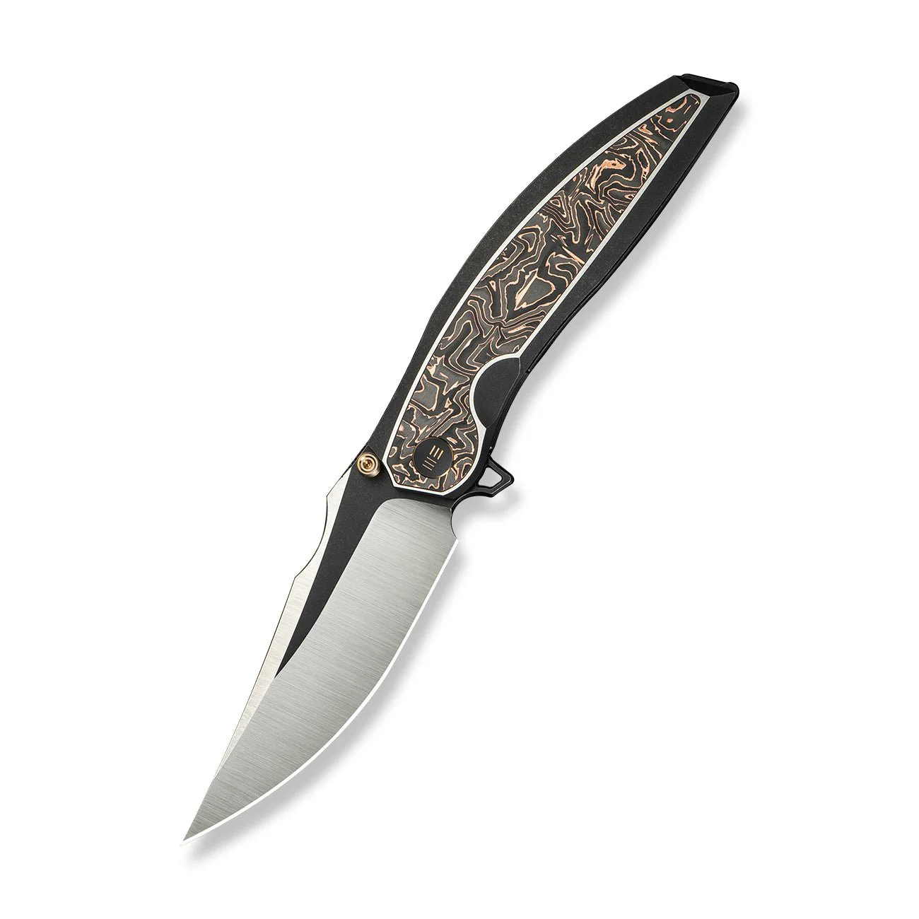 WEKNIFE Quinseris Flipper & Thumb Stud Knife Titanium & Carbon Fiber Handle (3.96" M390 Blade) WE23093-1 - Image 3