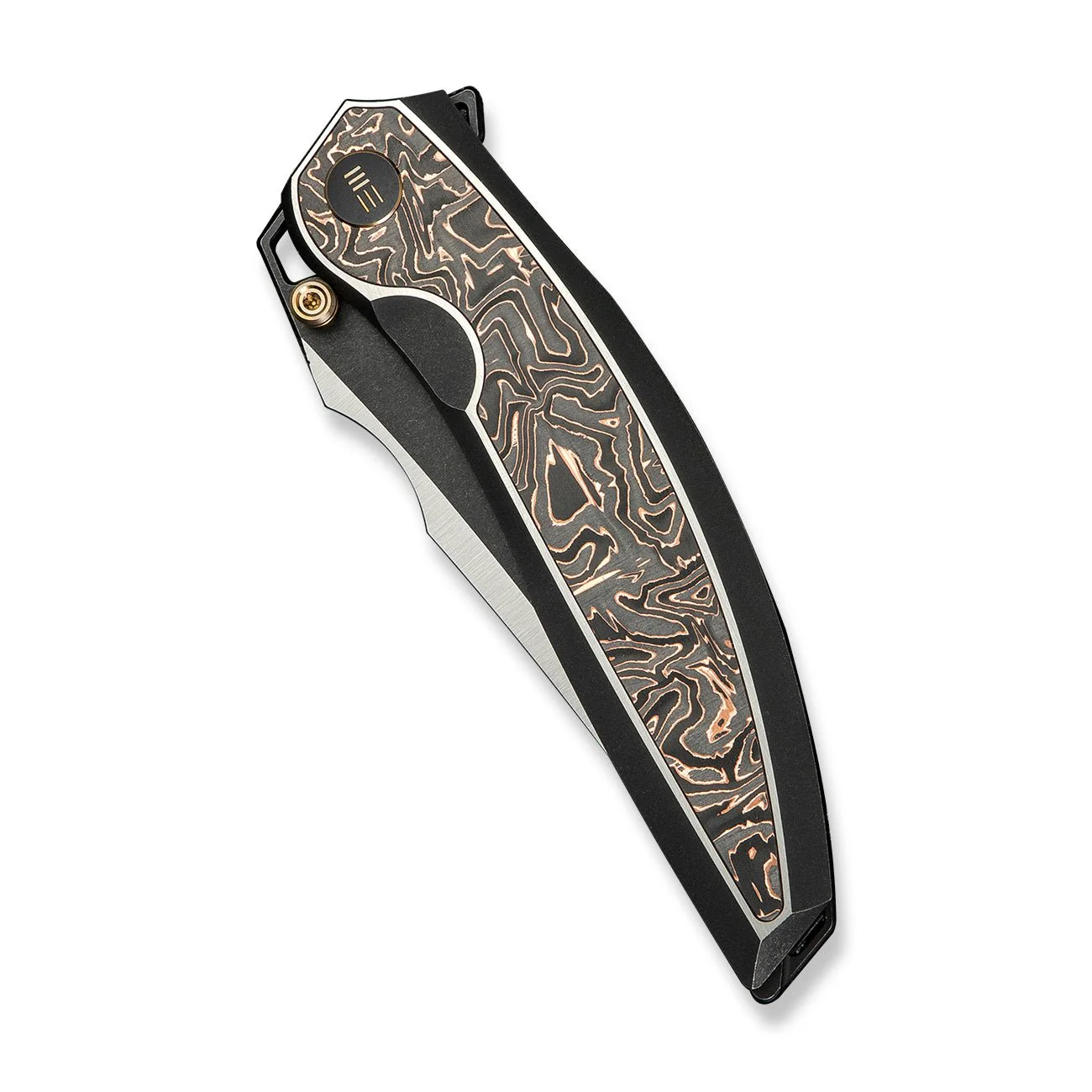 WEKNIFE Quinseris Flipper & Thumb Stud Knife Titanium & Carbon Fiber Handle (3.96" M390 Blade) WE23093-1 - Image 6