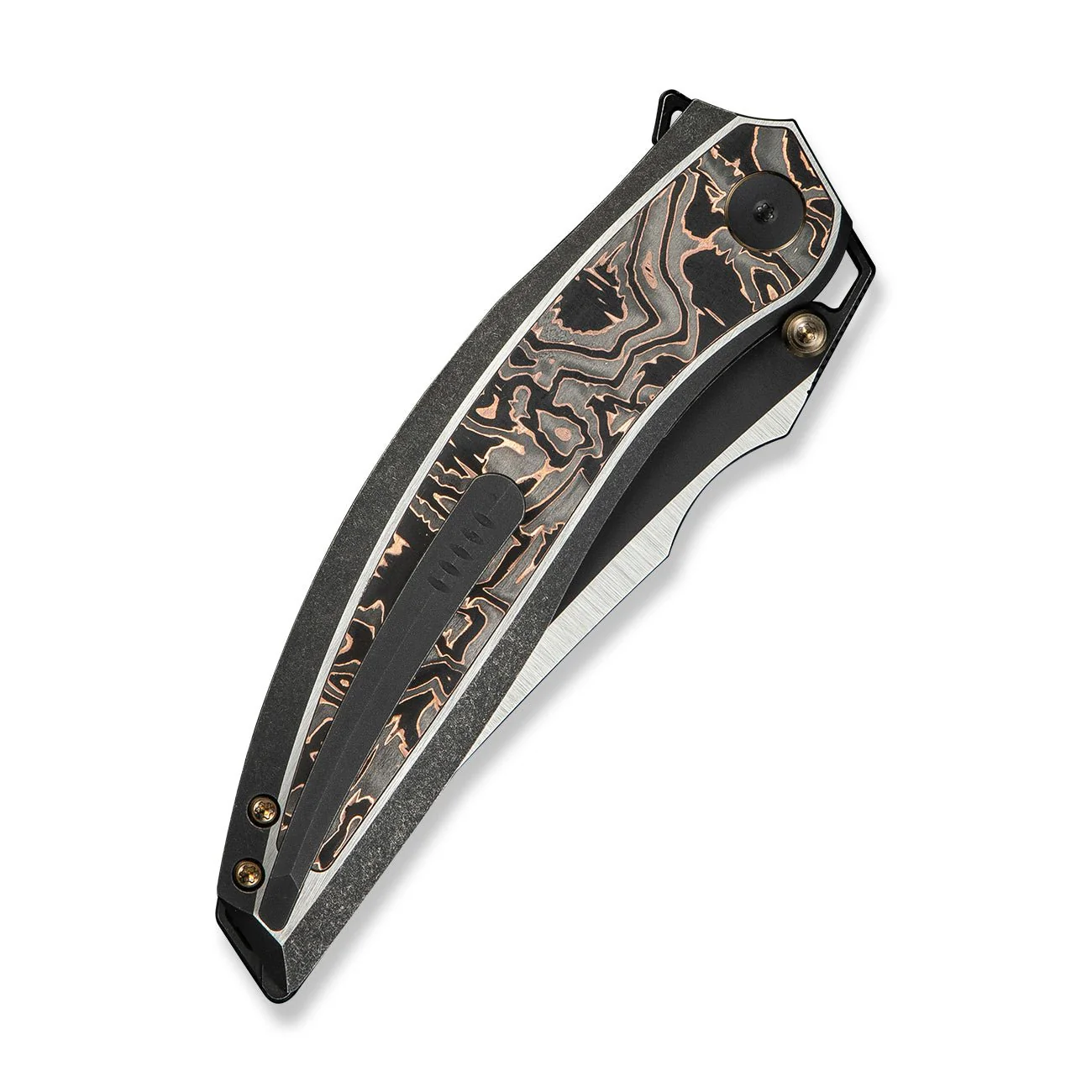 WEKNIFE Quinseris Flipper & Thumb Stud Knife Titanium & Carbon Fiber Handle (3.96" M390 Blade) WE23093-1 - Image 7