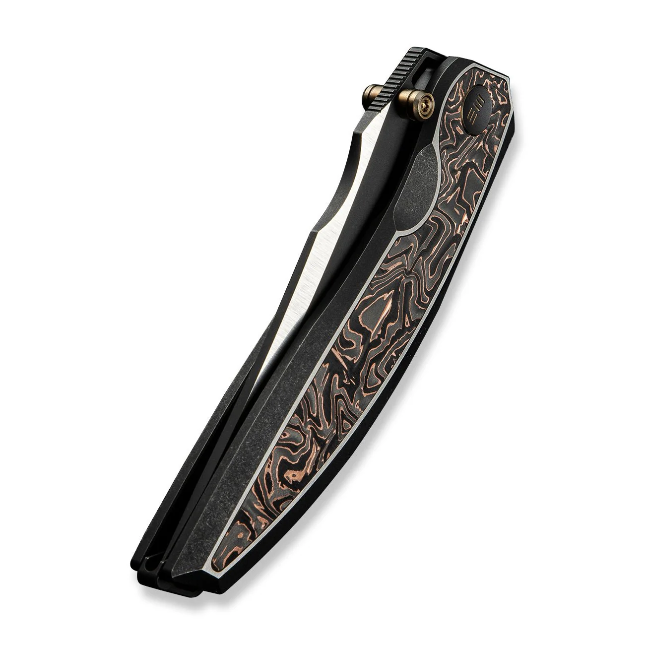 WEKNIFE Quinseris Flipper & Thumb Stud Knife Titanium & Carbon Fiber Handle (3.96" M390 Blade) WE23093-1 - Image 8