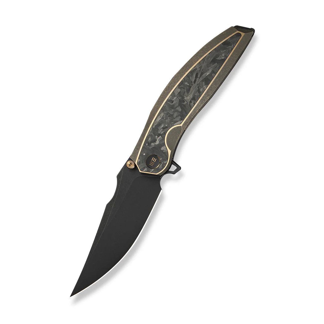 WEKNIFE Quinseris Flipper & Thumb Stud Knife Titanium & Carbon Fiber Handle (3.96" M390 Blade) WE23093-2 - Image 3