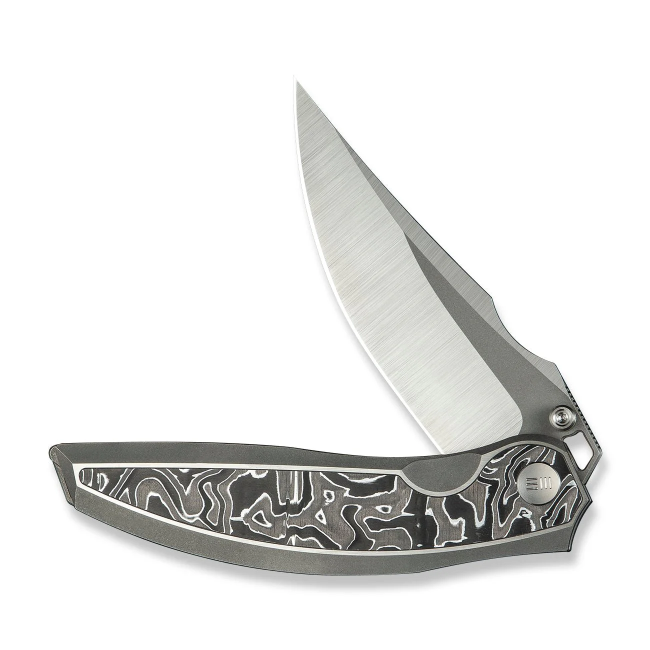 WEKNIFE Quinseris Flipper & Thumb Stud Knife Titanium & Carbon Fiber Handle (3.96" M390 Blade) WE23093-3 - Image 5