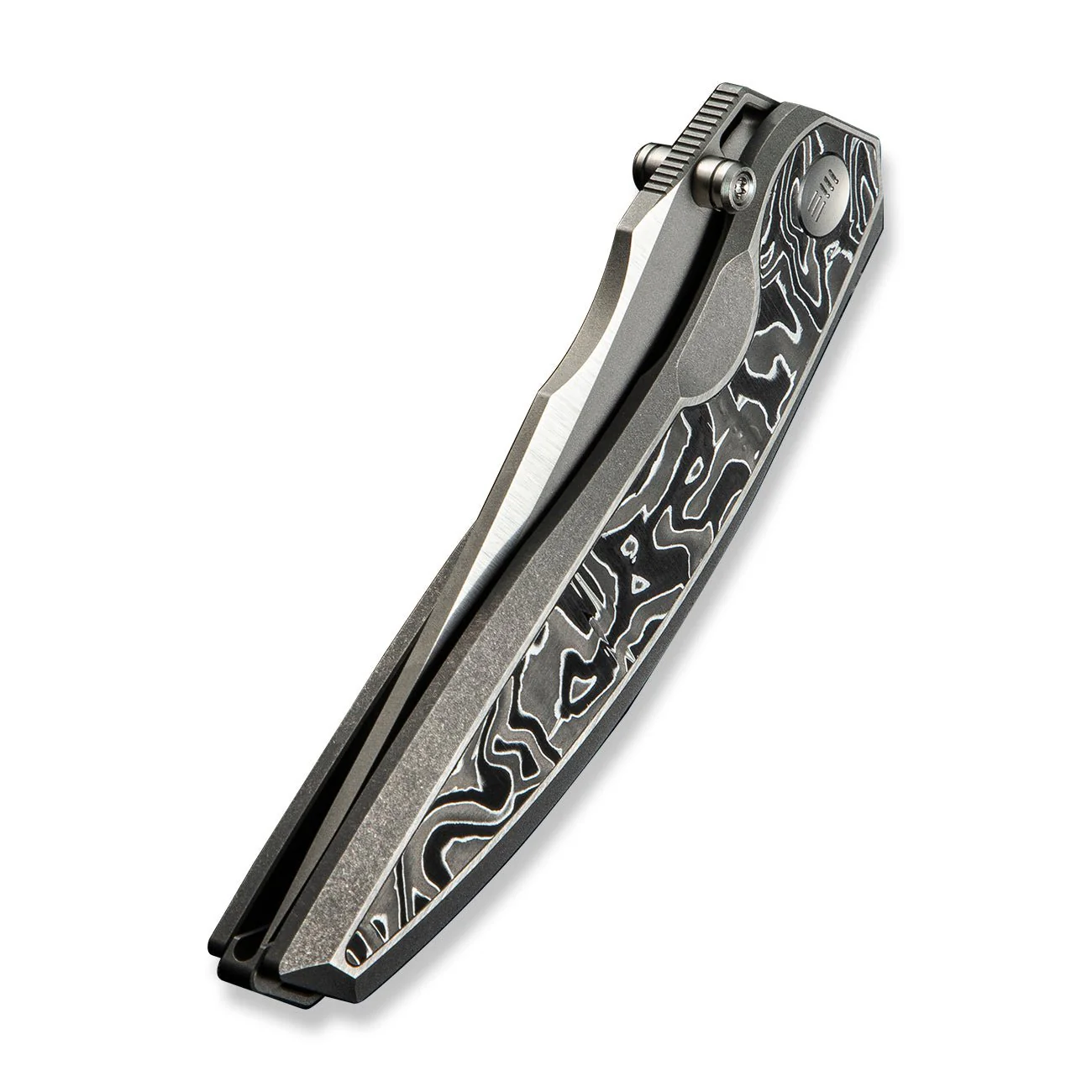 WEKNIFE Quinseris Flipper & Thumb Stud Knife Titanium & Carbon Fiber Handle (3.96" M390 Blade) WE23093-3 - Image 8