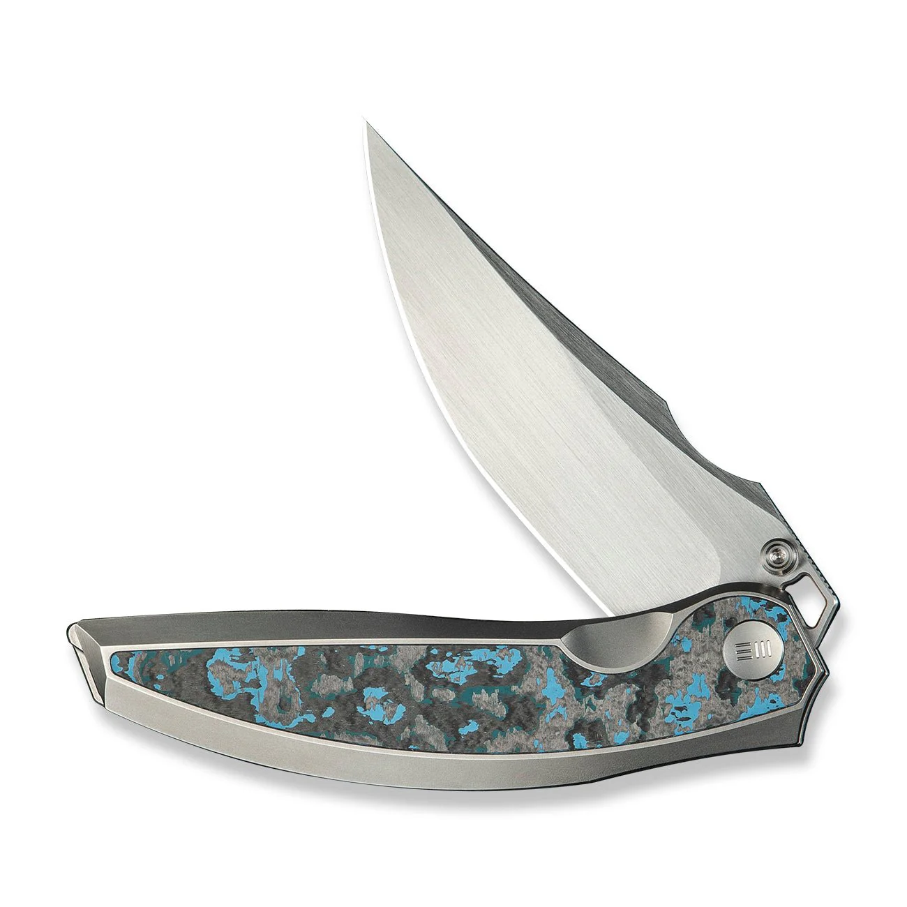 WEKNIFE Quinseris Flipper & Thumb Stud Knife Titanium & FatCarbon Fiber Handle (3.96" M390 Blade) WE23093-4 - Image 5