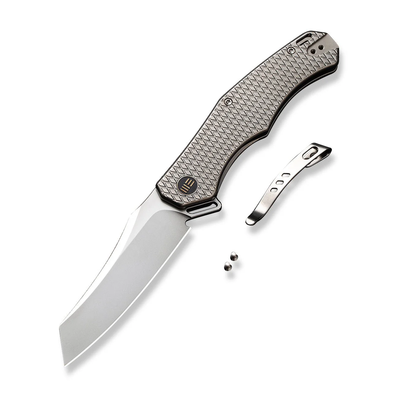 WEKNIFE RekkeR Flipper Knife Titanium Handle (3.61" CPM 20CV Blade) WE22010G-2 - Image 4