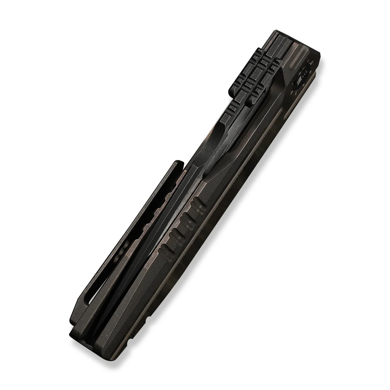 WEKNIFE Reveille Thumb Hole & Thumb Stud  Knife Bronze Titanium Handle (3.83" Black Stonewashed Bohler M390 Blade, Satin Flat) WE23057-1 - Image 8