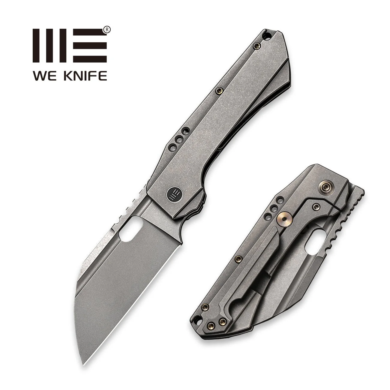 WEKNIFE Roxi 3 Front Flipper & Thumb Hole Knife Titanium Handle (3.14" CPM S35VN Blade) WE19072-1
