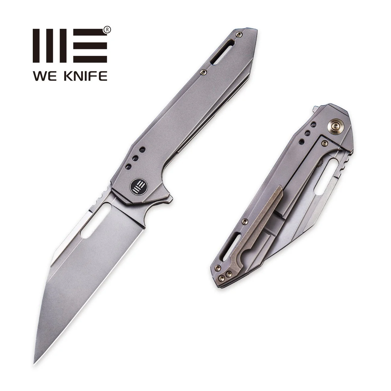 WEKNIFE Roxi 4 Flipper & Thumb Hole Knife Titanium Handle (3.98" CPM S35VN Blade) 916B